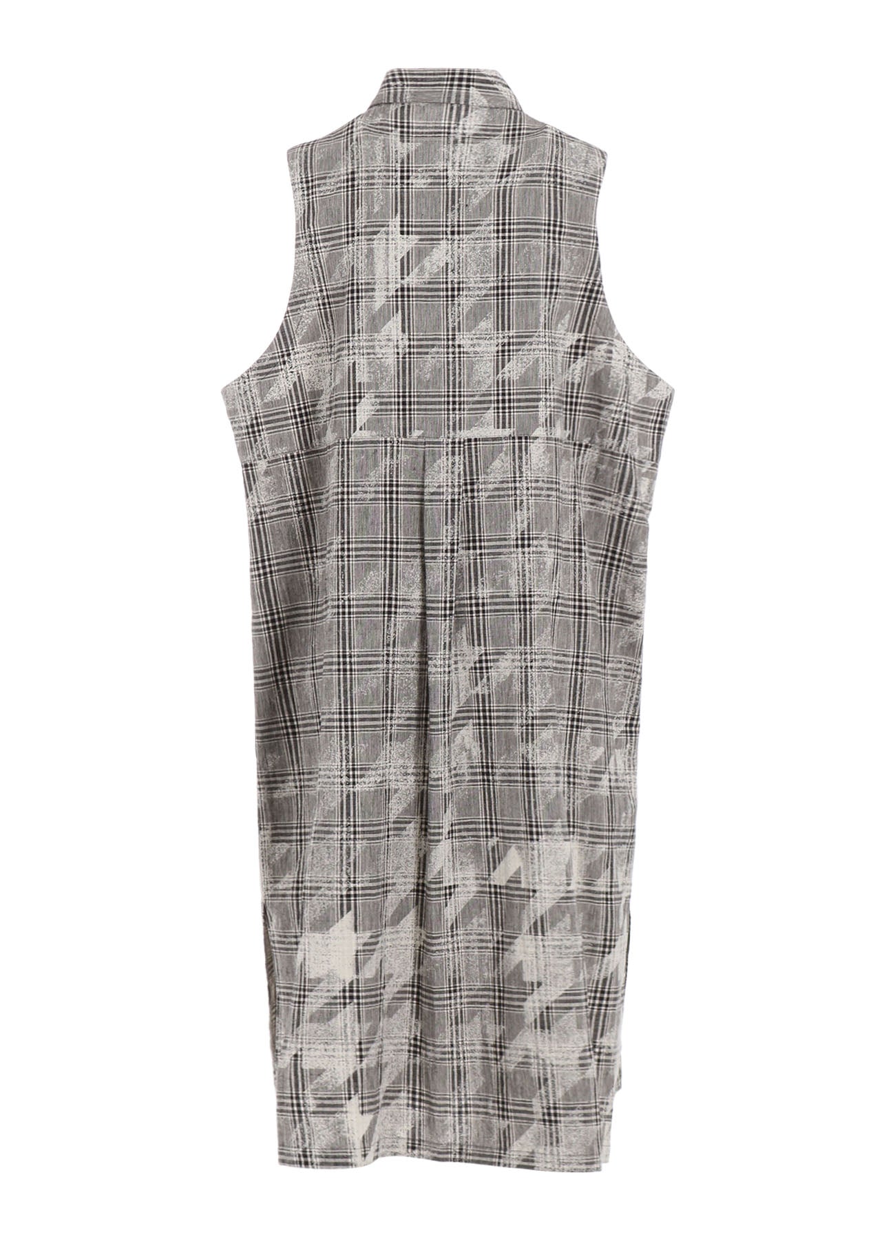 Stylish Cotton Linen Plaid Houndstooth Sleeveless Shirt Dress for Women | Casual Summer Dress for Outings, Beach, and Office Wear