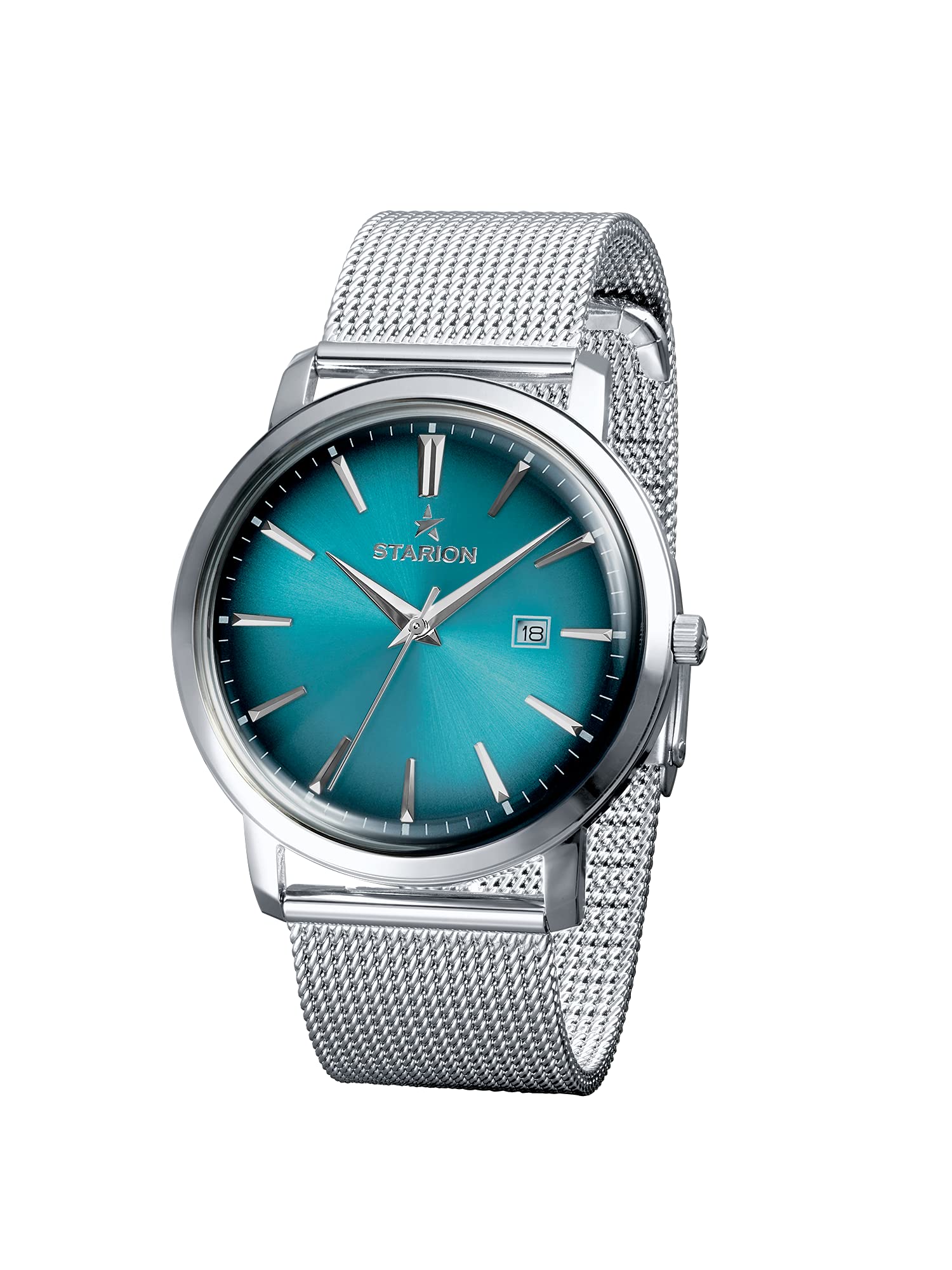Starion Watches - Remington Unisex Watch with Japanese Movement & Date Display - Vintage Style Water Resistant Stainless Steel Watch for Men & Women - Perfect for Business, Casual Wear & Outdoor Activities