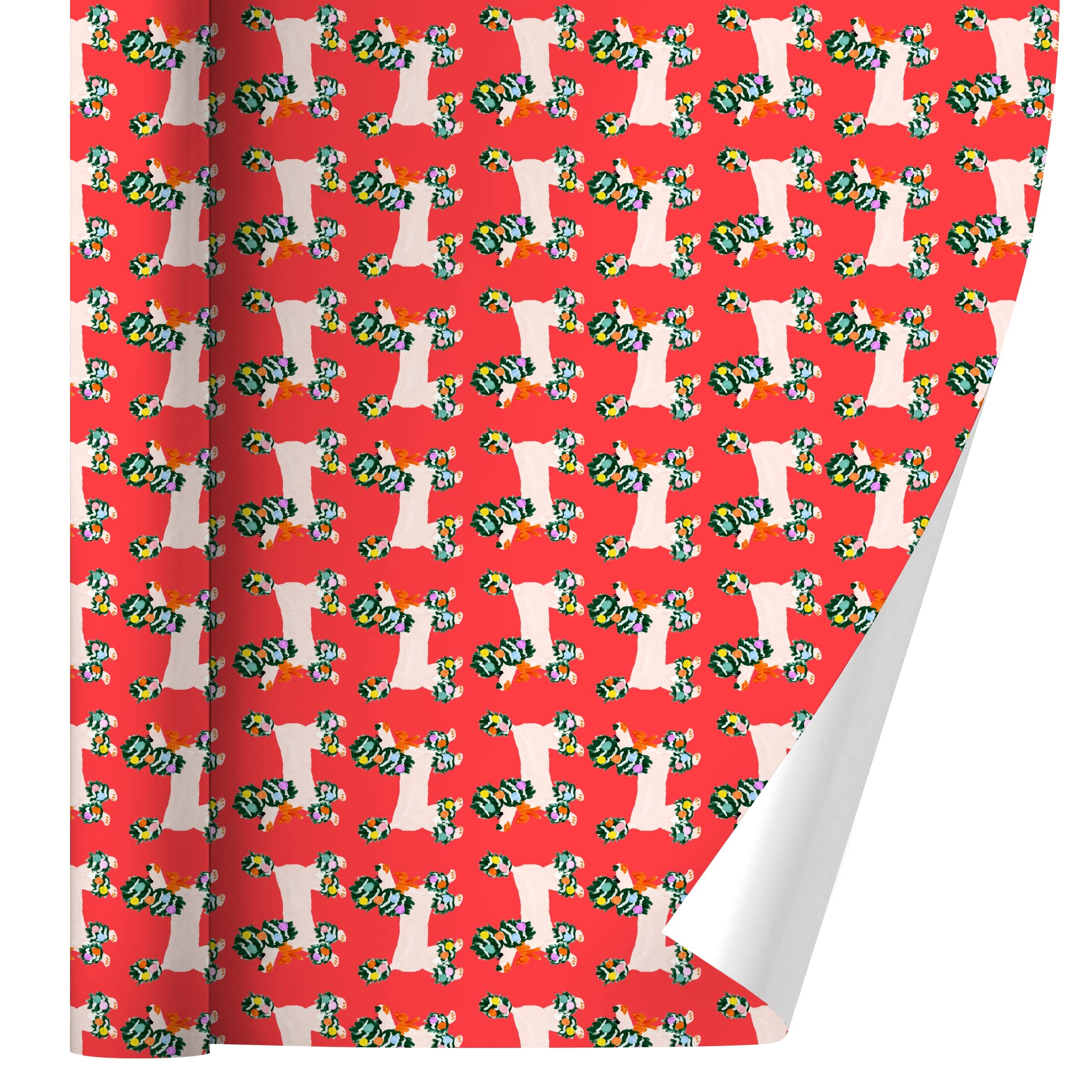 Christmas Poodles Gift Wrap Wrapping Paper Rolls - Festive Holiday Wrapping for Presents, Gifts, and Party Decorations | GRAPHICS & MORE