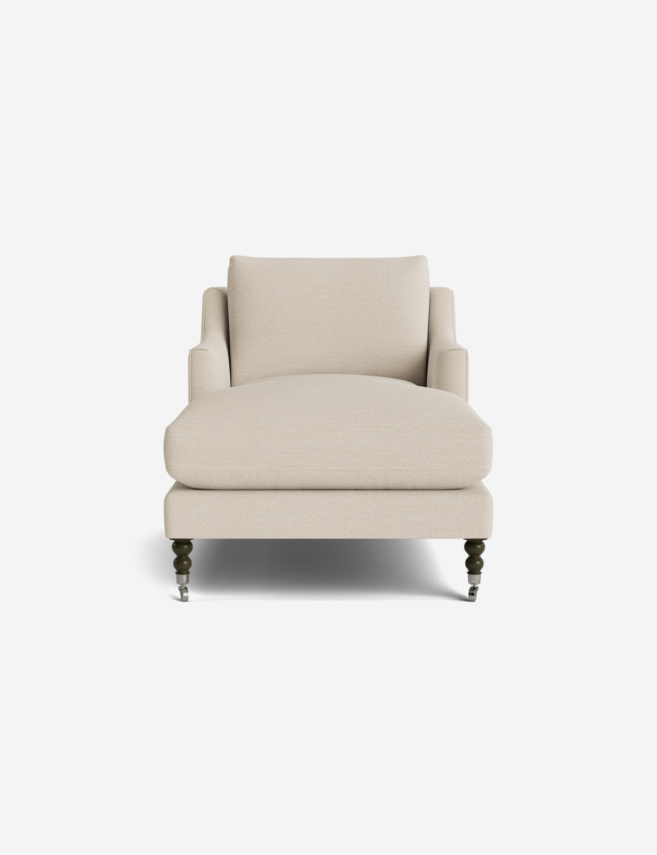 Fabienne Chaise Lounge Chair - Modern Accent Chair for Living Room, Bedroom & Office - Stylish Mid-Century Design with Upholstered Seat and Wooden Legs - Perfect for Relaxing, Reading & Home Decor