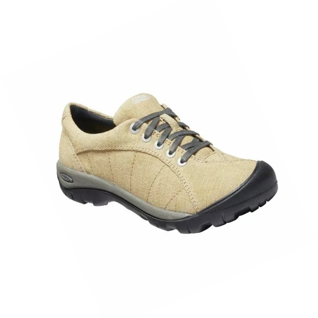Women's Presidio Canvas Shoes Taupe Color Regular Width - Comfortable Casual Sneakers for Walking, Travel & Everyday Wear