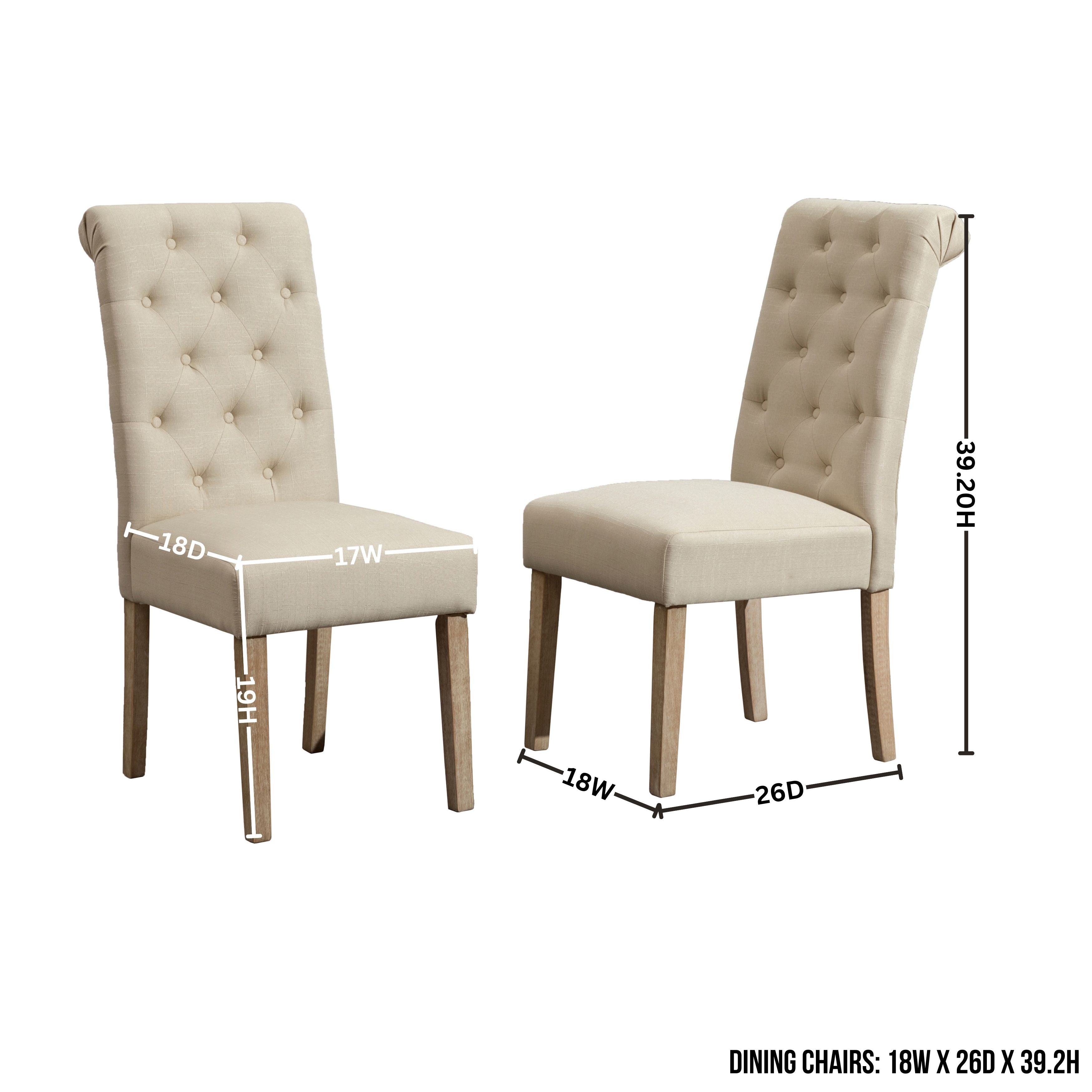 Roundhill Furniture Banff 5-Piece Dining Set - 42