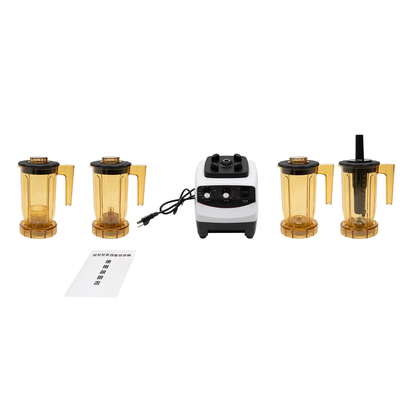 Premium 1800W Bubble Tea Machine - 1200ml High-Speed Blender (30,000 RPM) with 4 Cups & 10 Speed Settings - Commercial & Home Smoothie Maker for Milk Tea Shops, Coffee Houses, Restaurants - Perfect for Making Boba, Frappes, Shakes & Healthy Smoothies