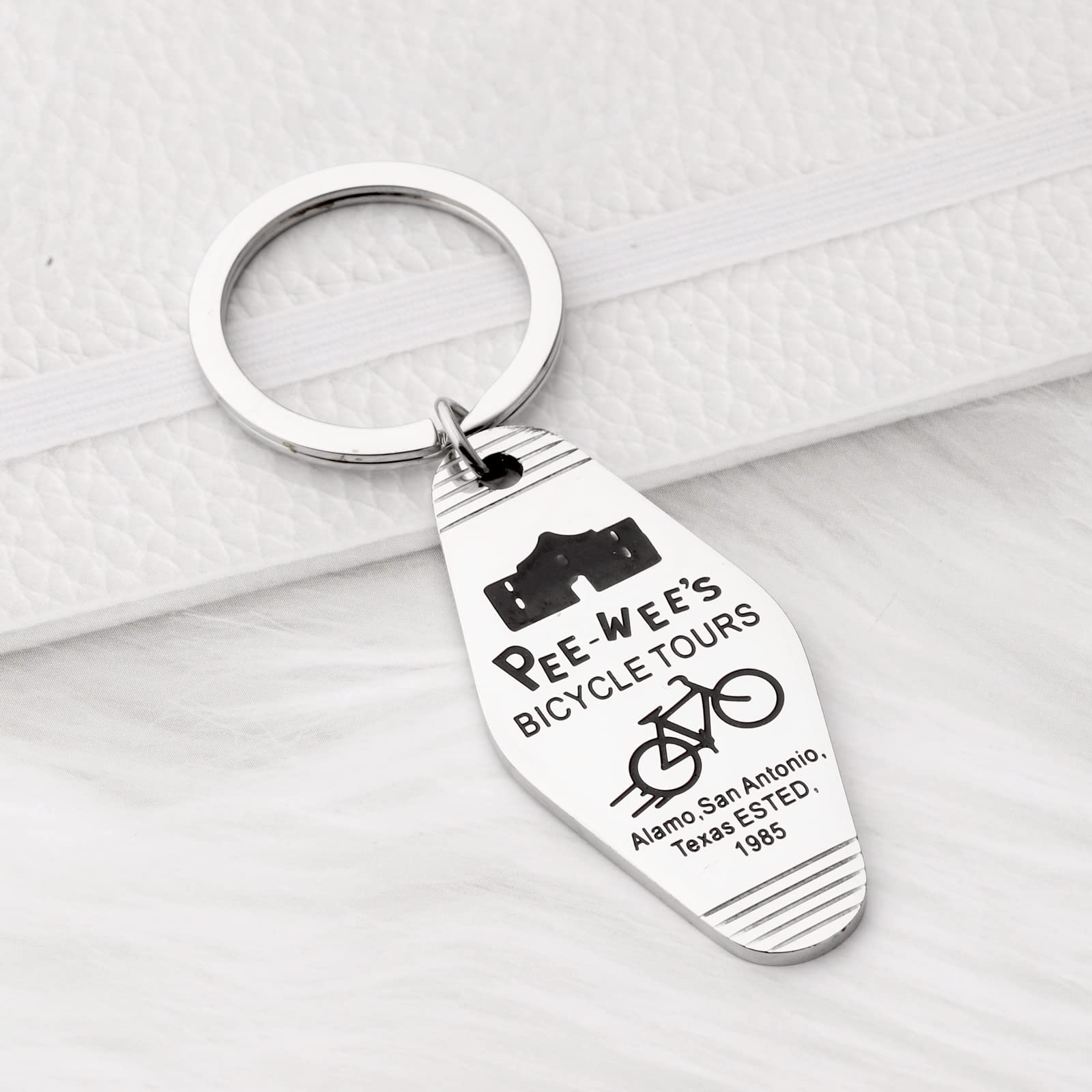 Herman Miller Inspired Keychain - Unique Bicycle TV Movie Fan Gift for Collectors - Perfect for Keychains, Gifts, and Memorabilia Display