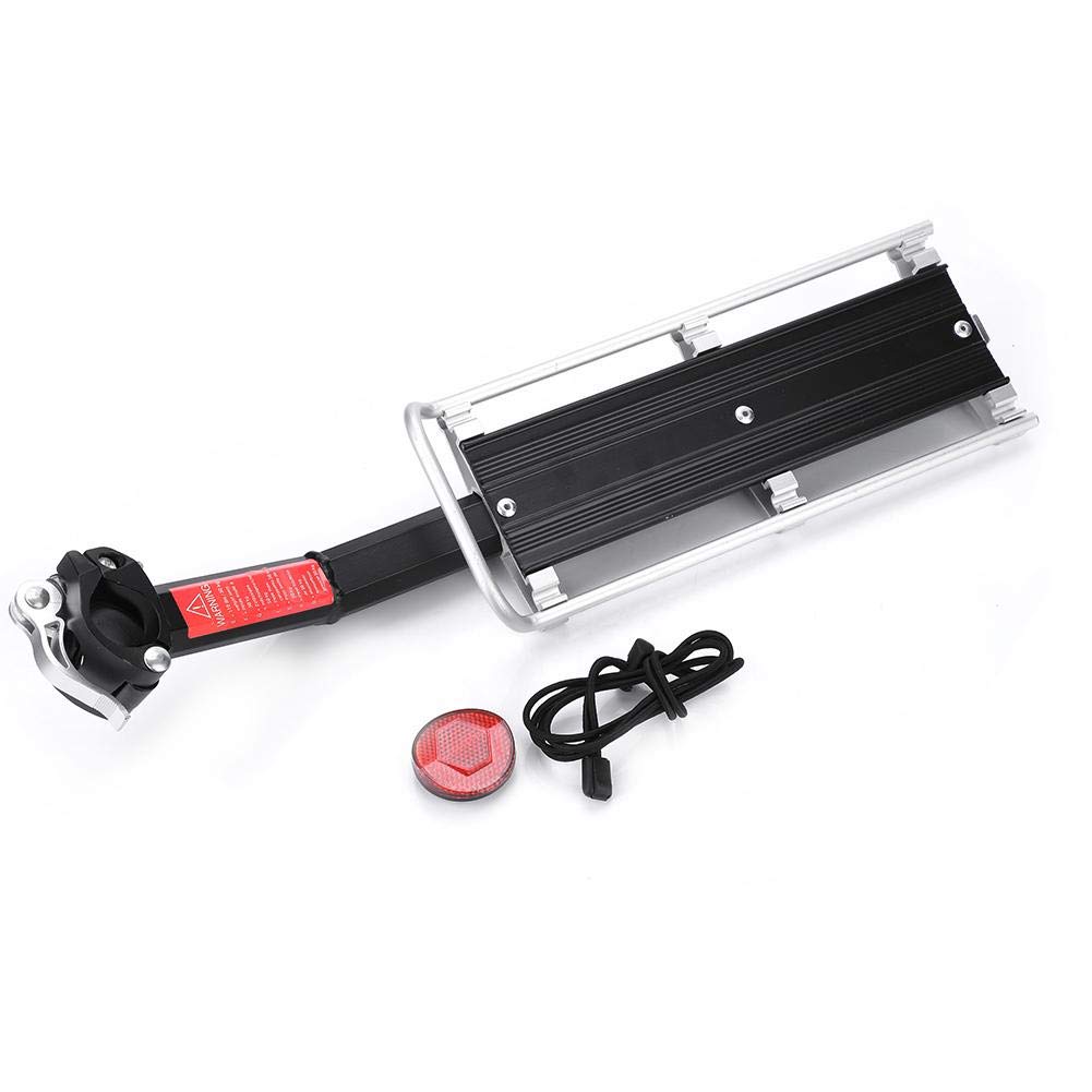 VGEBY Aluminum Alloy Bicycle Rear Rack - Heavy Duty Touring Carrier for Luggage & Cargo | Perfect for Cycling Commuting, Camping Trips & Outdoor Adventures