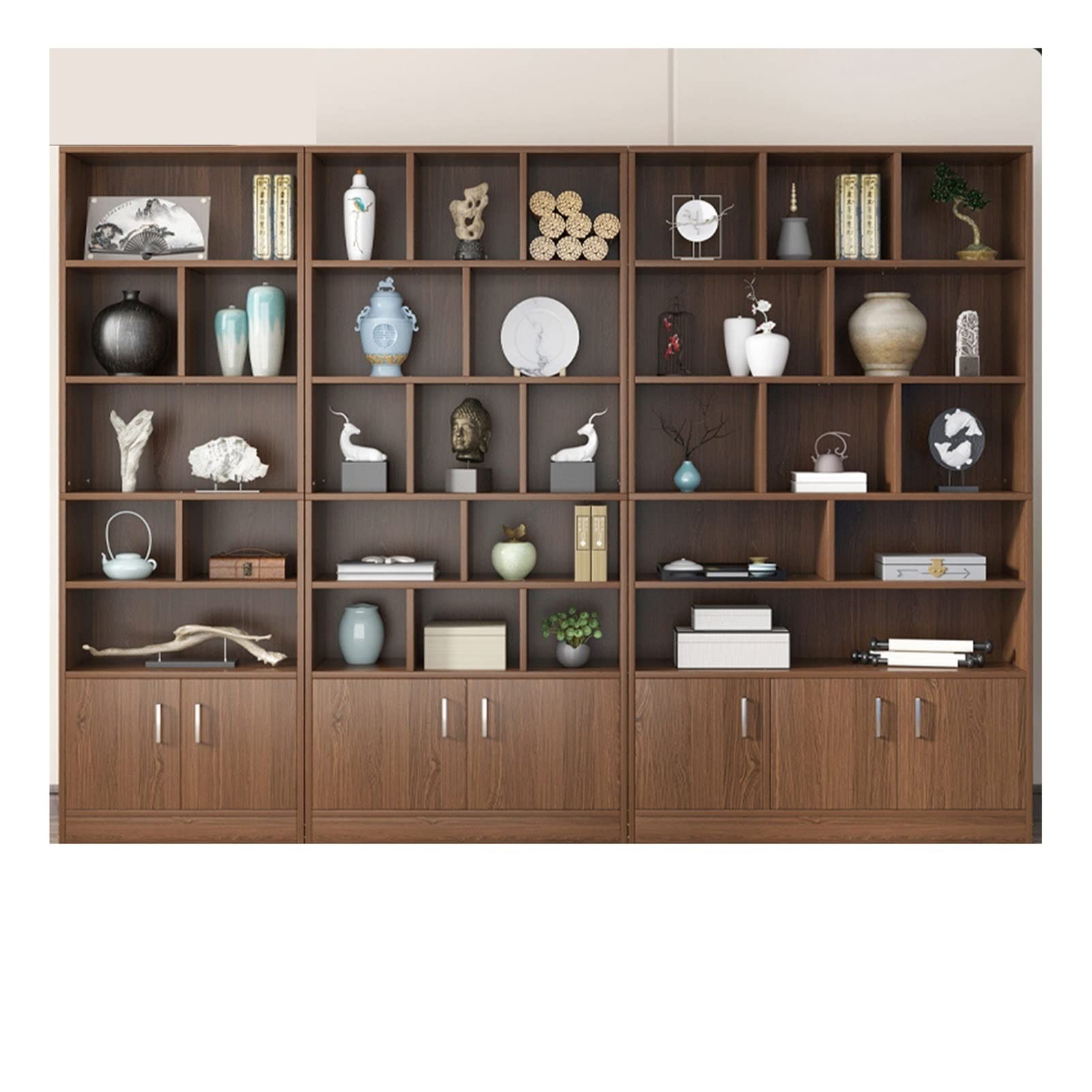 YFCDZVBH Display Case Bookshelf - Corner Floor Standing Shelf for Living Room & Bedroom - Storage Cabinet with Adjustable Shelves (80x24x179cm) - Perfect for Home Decor, Book Storage & Displaying Collectibles