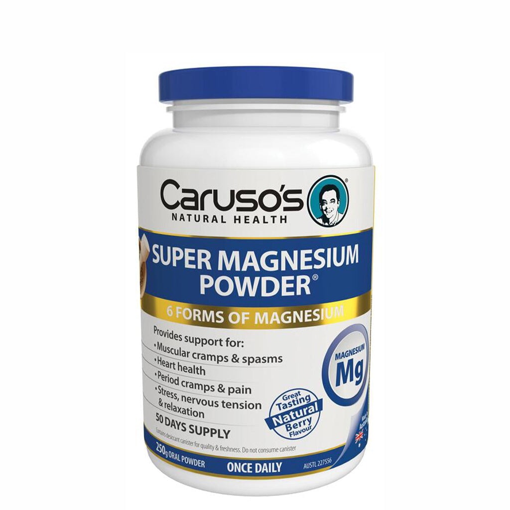 Caruso's Premium Super Magnesium Powder Supplement - Supports Muscle Recovery, Sleep & Stress Relief - Ideal for Athletes, Fitness Enthusiasts & Active Lifestyles