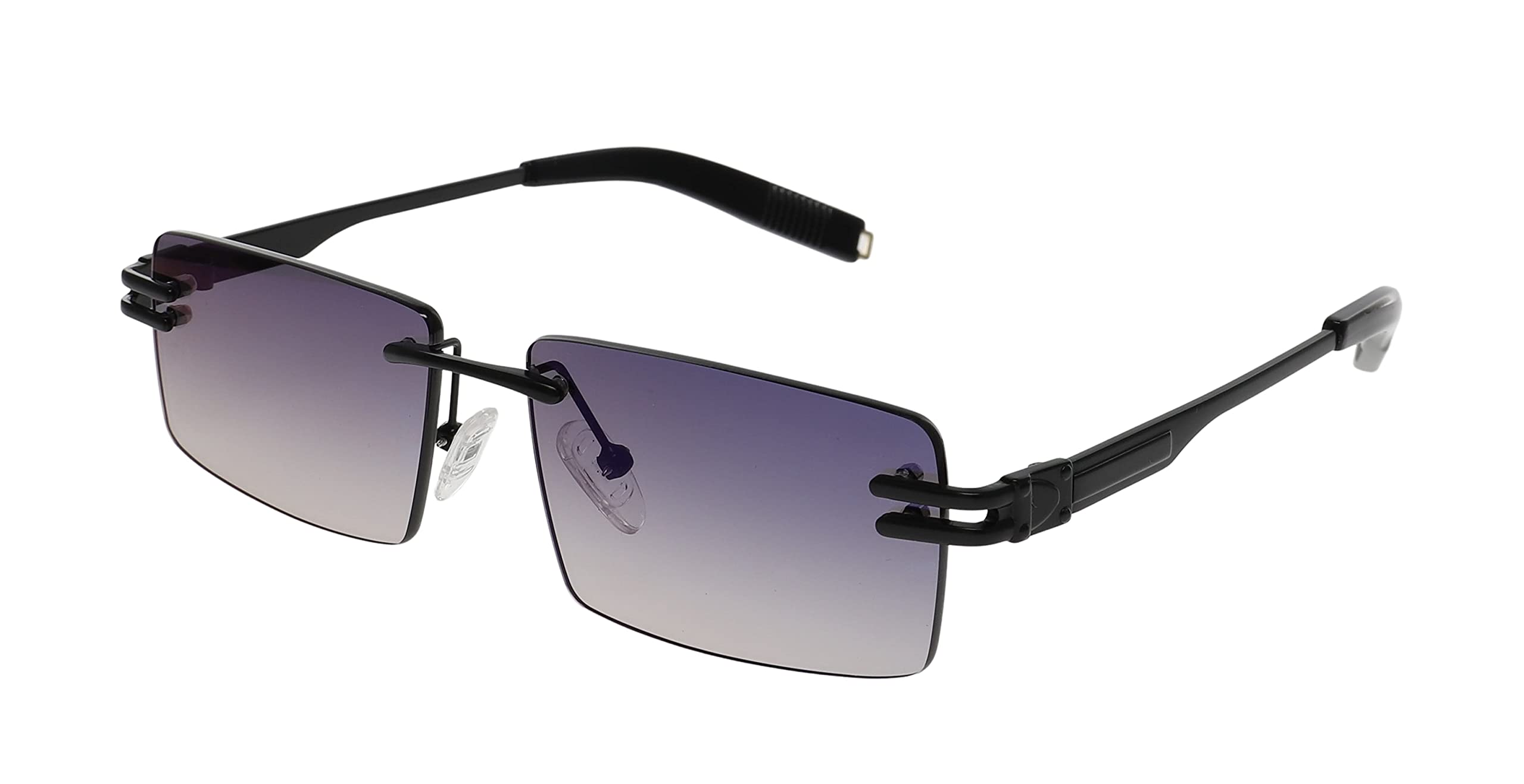 Vintage Rimless Sunglasses for Women & Men - Rectangle Frameless UV Protection Sunglasses in Candy Colors for Driving, Beach & Outdoor Activities