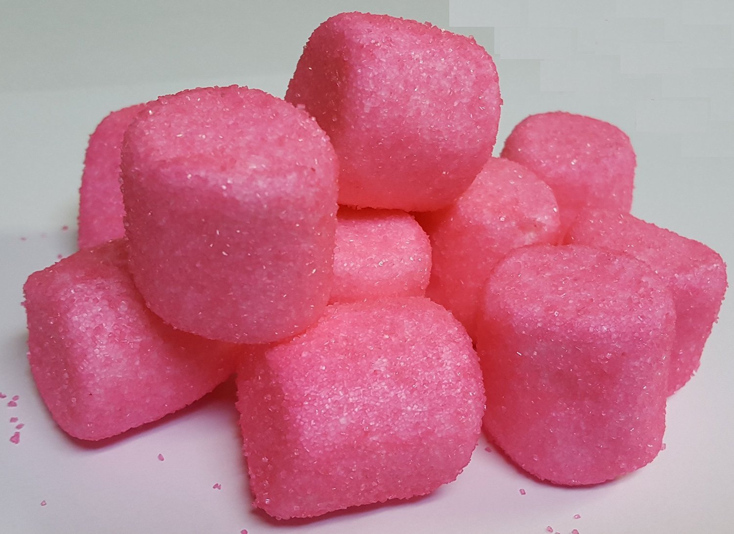 Pink Sugared Marshmallows - 1 Pound (50 Pieces) - Perfect for Baking, Hot Cocoa & Party Desserts