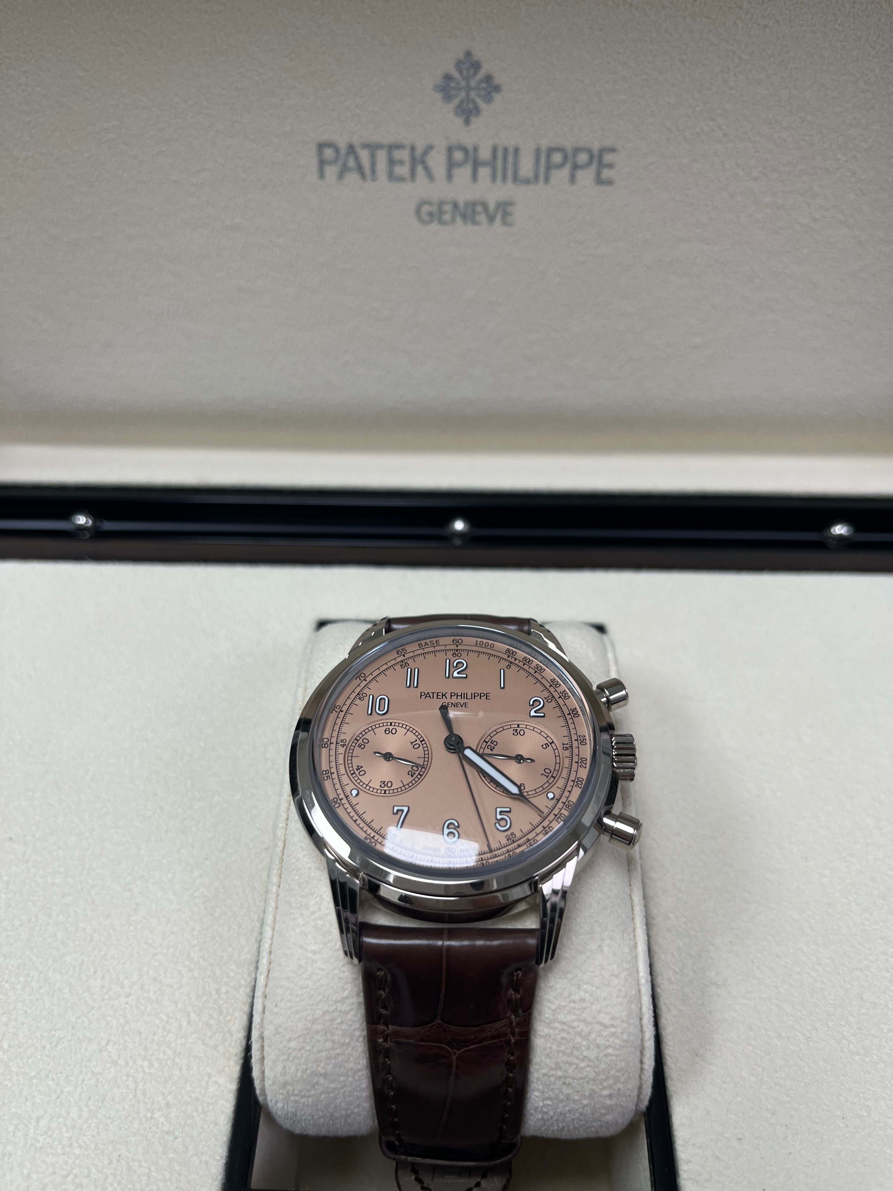 Patek Philippe Complications Salmon Dial 18K White Gold Men's Watch 5172G-010 | Luxury Dress Watch for Business & Formal Occasions