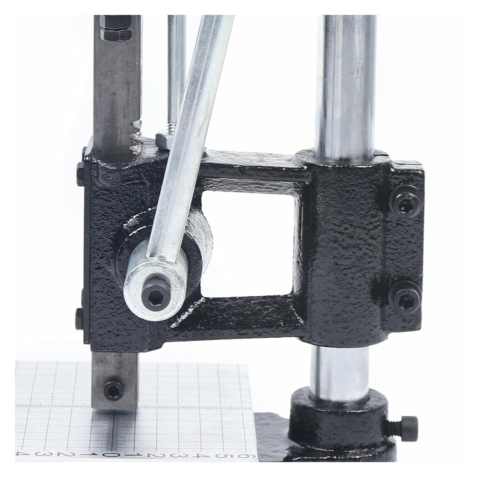 GVILTY Manual Leather Press Machine - Leather Imprinting & Stamping Tool for Punching, Pronging & Logo Pressing | Perfect for Leather Crafting, DIY Projects & Professional Leatherworking
