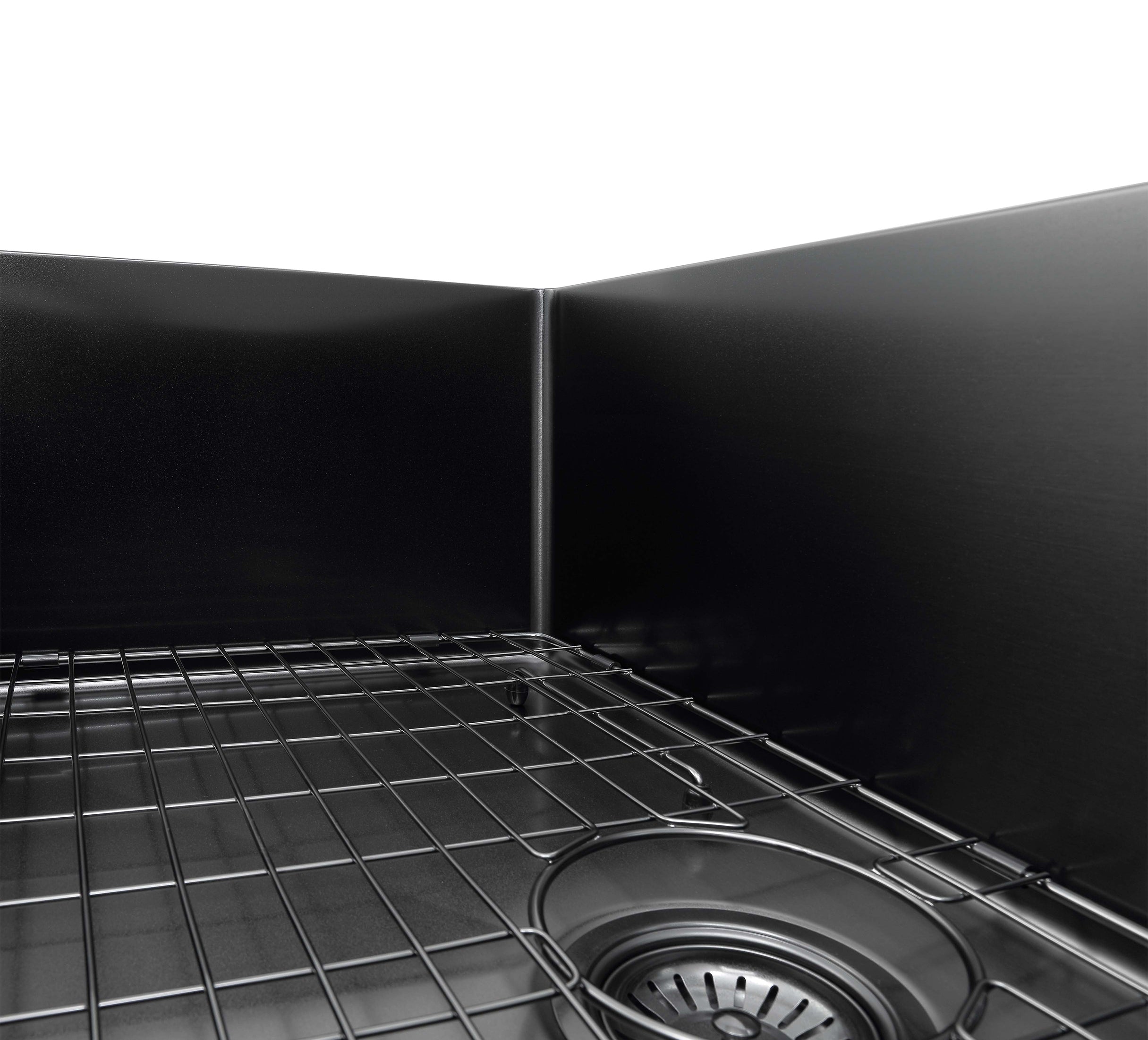 Prestige Series 32-Inch Undermount Stainless Steel 60/40 Double Bowl Kitchen Sink with Grid & Strainer - Black PVD Nano Coating for Modern Kitchens & Restaurant Use