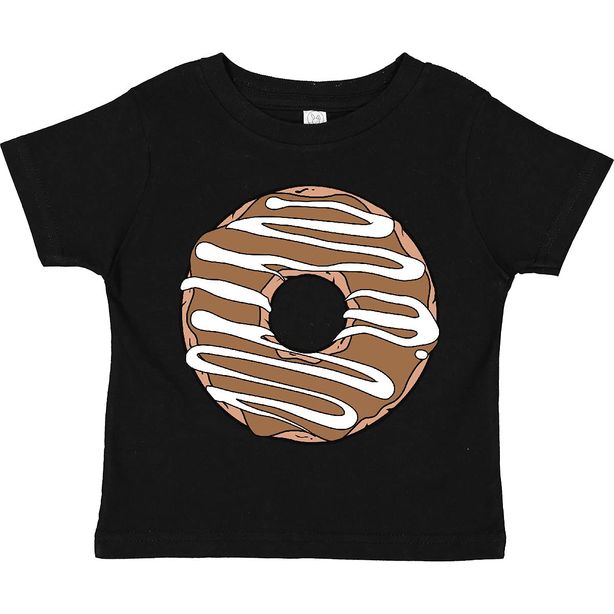 Inktastic Chocolate Donut Toddler T-Shirt - Cute Doughnut Graphic Tee with Glaze Icing Design for Kids | Perfect for Birthday Parties, Playdates & Sweet Treat Lovers
