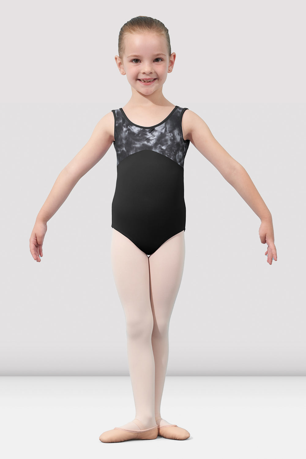 Mirella Girls Watercolor Tank Leotard - Ballet Dance Leotard for Kids, Toddler & Youth - Perfect for Ballet Class, Dance Practice & Performances
