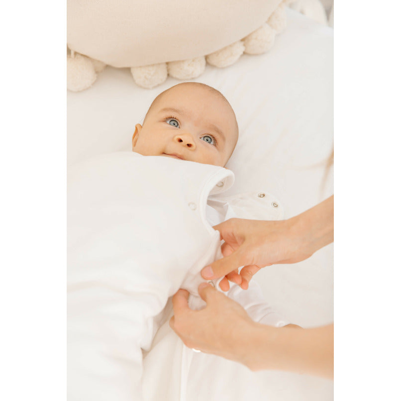 Organic Baby Sleep Sack - Breathable Linen Cloud Design for 6-18 Months | Comfortable & Safe for Nursery, Daycare & Co-Sleeping