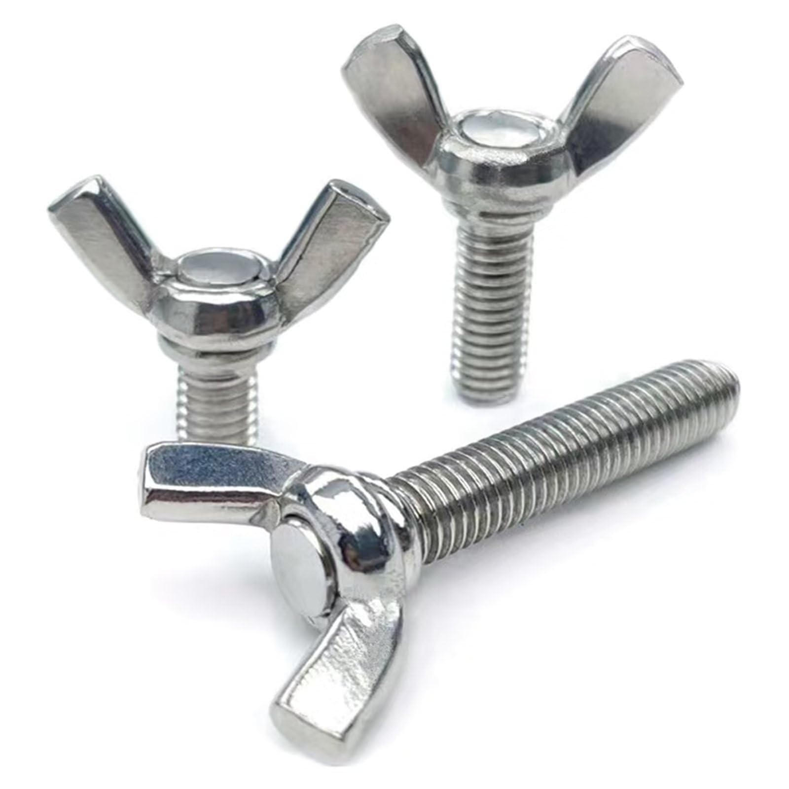 304 Stainless Steel Wing Screws M3-0.5x16mm - 15 Pcs for Electronics Assembly