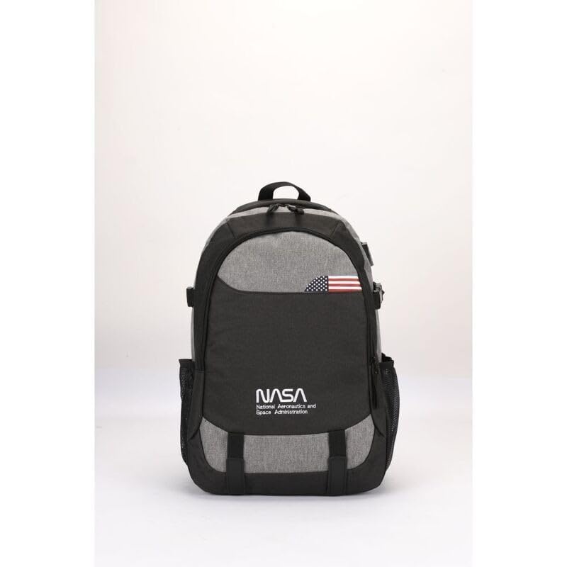 NASA Backpack Travel Black - Durable & Stylish for School, Work & Outdoor Adventures