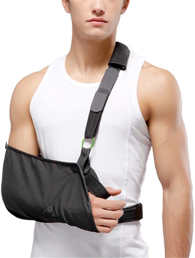 Adjustable Arm Support Sling - Shoulder Immobilizer Brace for Post-Surgery & Fracture Rehabilitation - Soft Comfort Padding - Ideal for Sports Injuries, Recovery & Daily Support (ZHANGDONG)