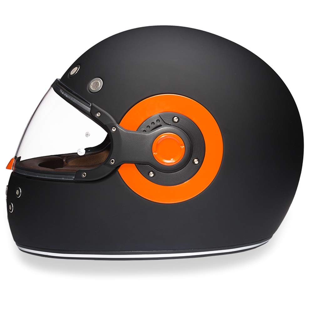 Vintage Daytona DOT Motorcycle Helmet - Retro Full Face for Cruisers & Scooters - Riding Safety Gear