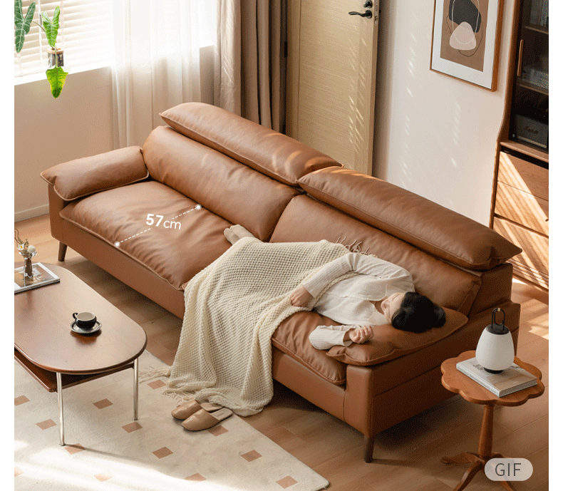 Modern Fabric High Back Straight Sofa - Comfortable Living Room Furniture for Home Office & Lounge Relaxation