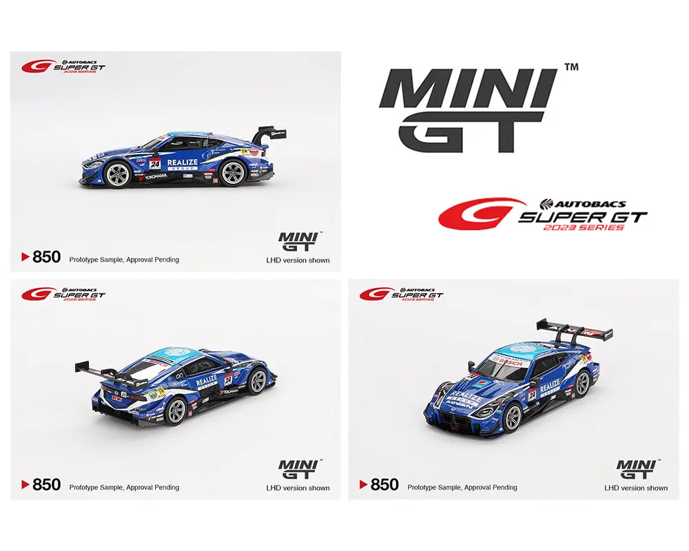 PREORDER MINI GT 1:64 Scale Nissan Z GT500 #24 KONDO RACING 2023 SUPER GT Series Diecast Model Car - Japan Exclusive Realize Corporation Advan Z Livery - Perfect for Collectors, Racing Enthusiasts & Display Cases