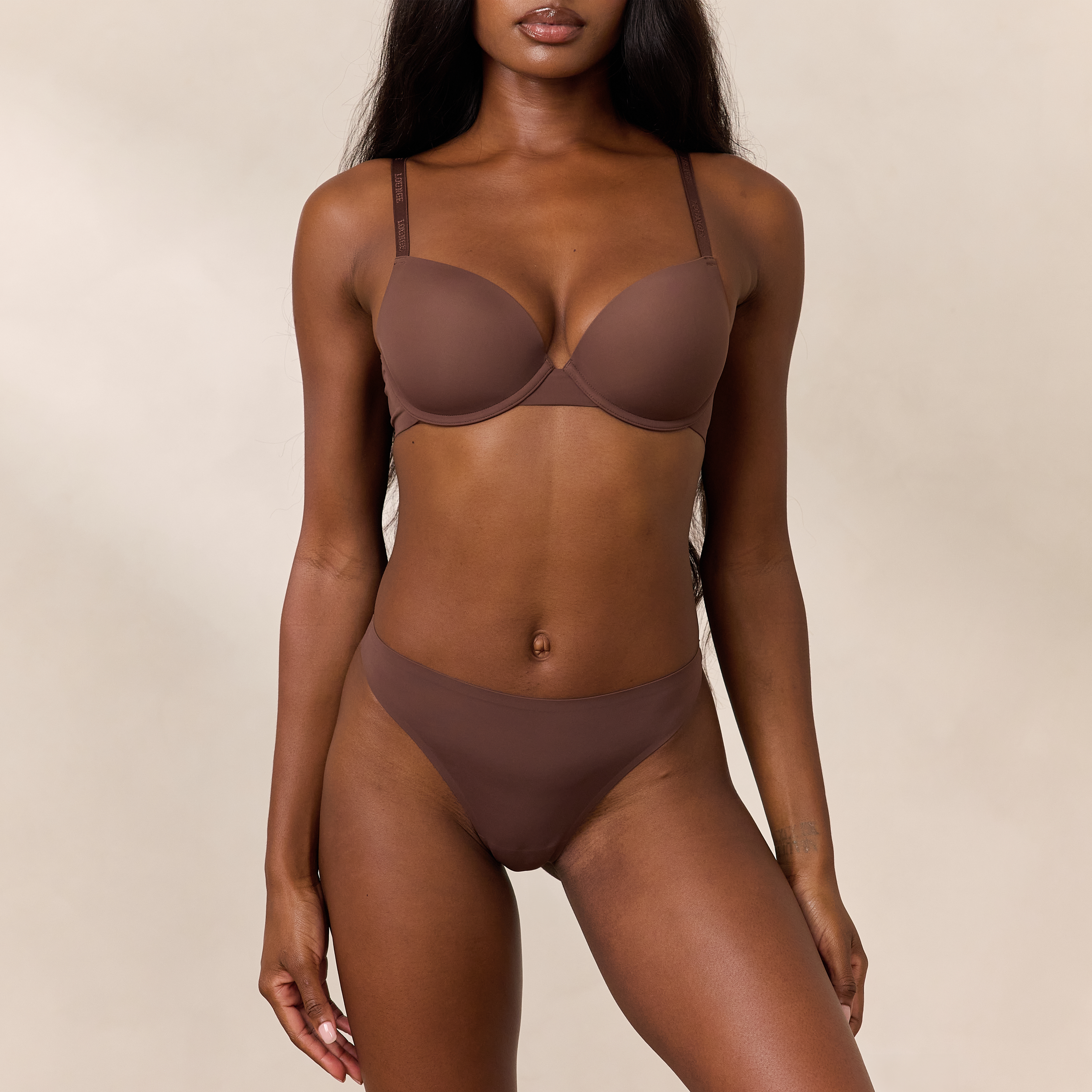 Invisible Form T-Shirt Bra in Cocoa - Seamless Comfort for Everyday Wear & Layering Under Tight Clothes