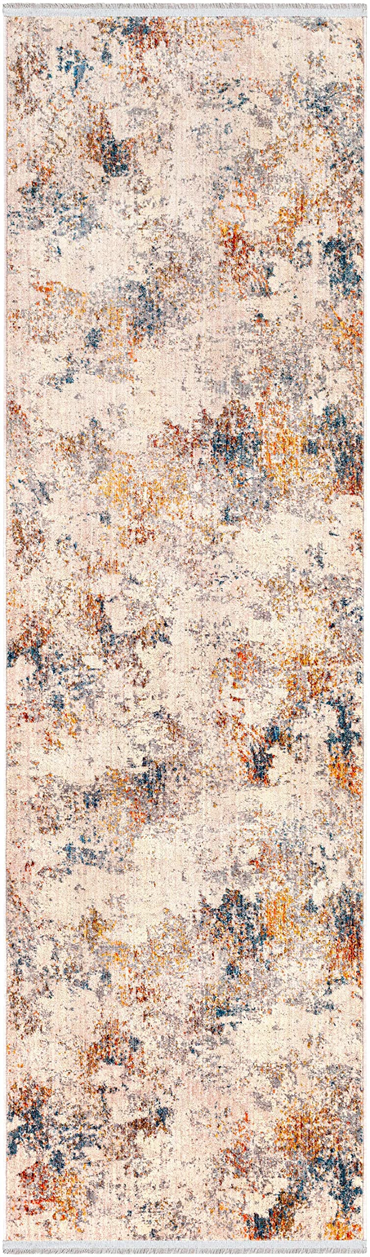 Modern Hauteloom Macayug Area Rug for Living Room & Bedroom - Navy, Rust, Mustard - 8'10