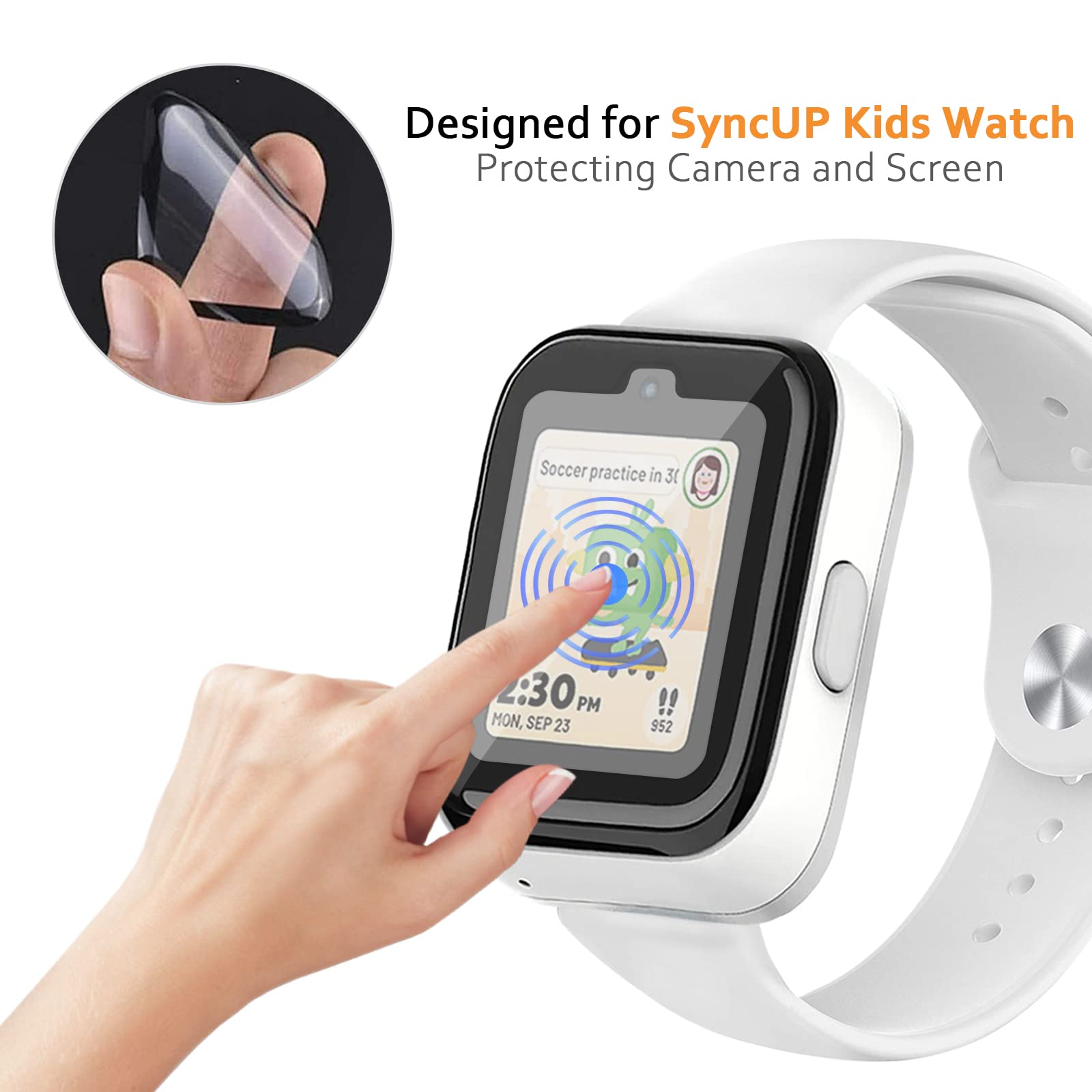 3 Pack SyncUp Kids Watch Screen Protector - Anti-Scratch & Touch Sensitive for Play & School