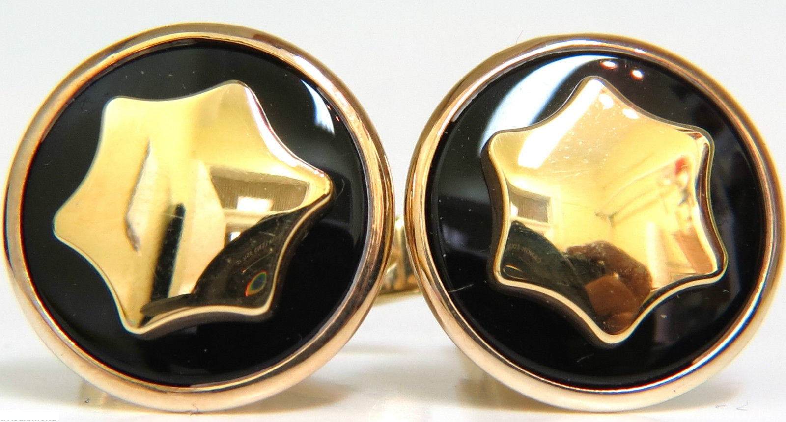 14KT Gold 3D Cufflinks for Men & Women - 17.7mm Luxury Cuff Links with A+ Detail (8.7 Grams) - Perfect for Weddings, Business Meetings & Formal Events