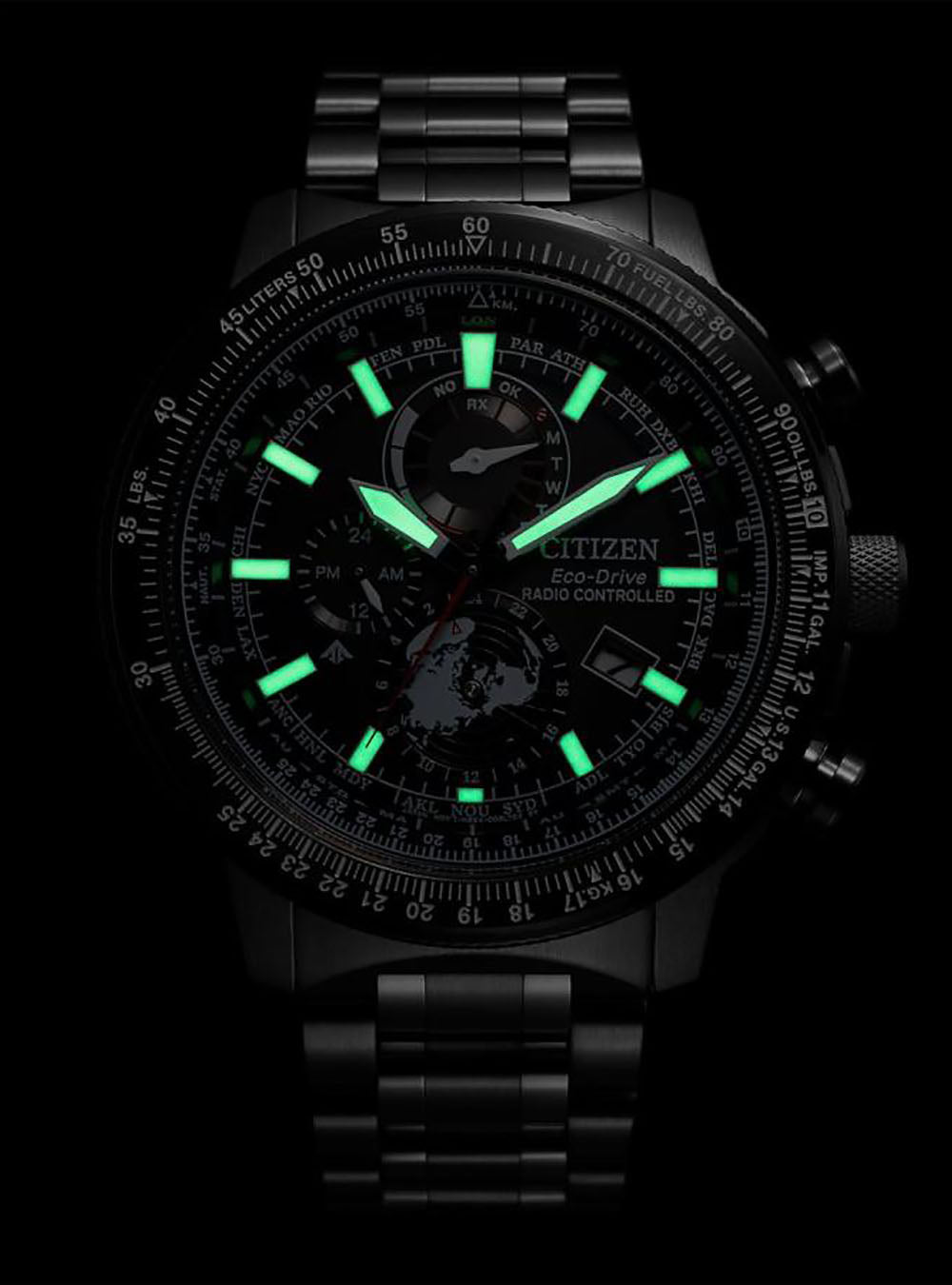 CITIZEN PROMASTER SKY Eco-Drive GEO TREKKER BY3005-56G Men's Solar-Powered Watch with Japan Movement - Perfect for Hiking, Travel & Outdoor Adventures