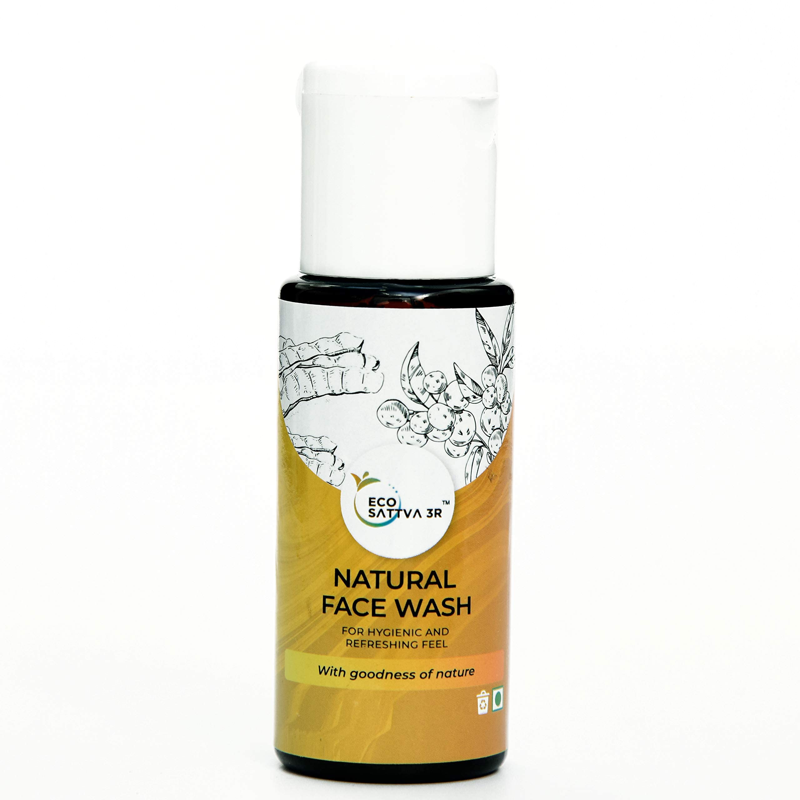 EcoSattva 3R Personal Care Combo - Natural Hand Wash & Face Wash Set (50ml Each, Pack of 2) | Gentle Cleansing for Daily Skincare & Hand Hygiene | Perfect for Travel, Gym & Home Use