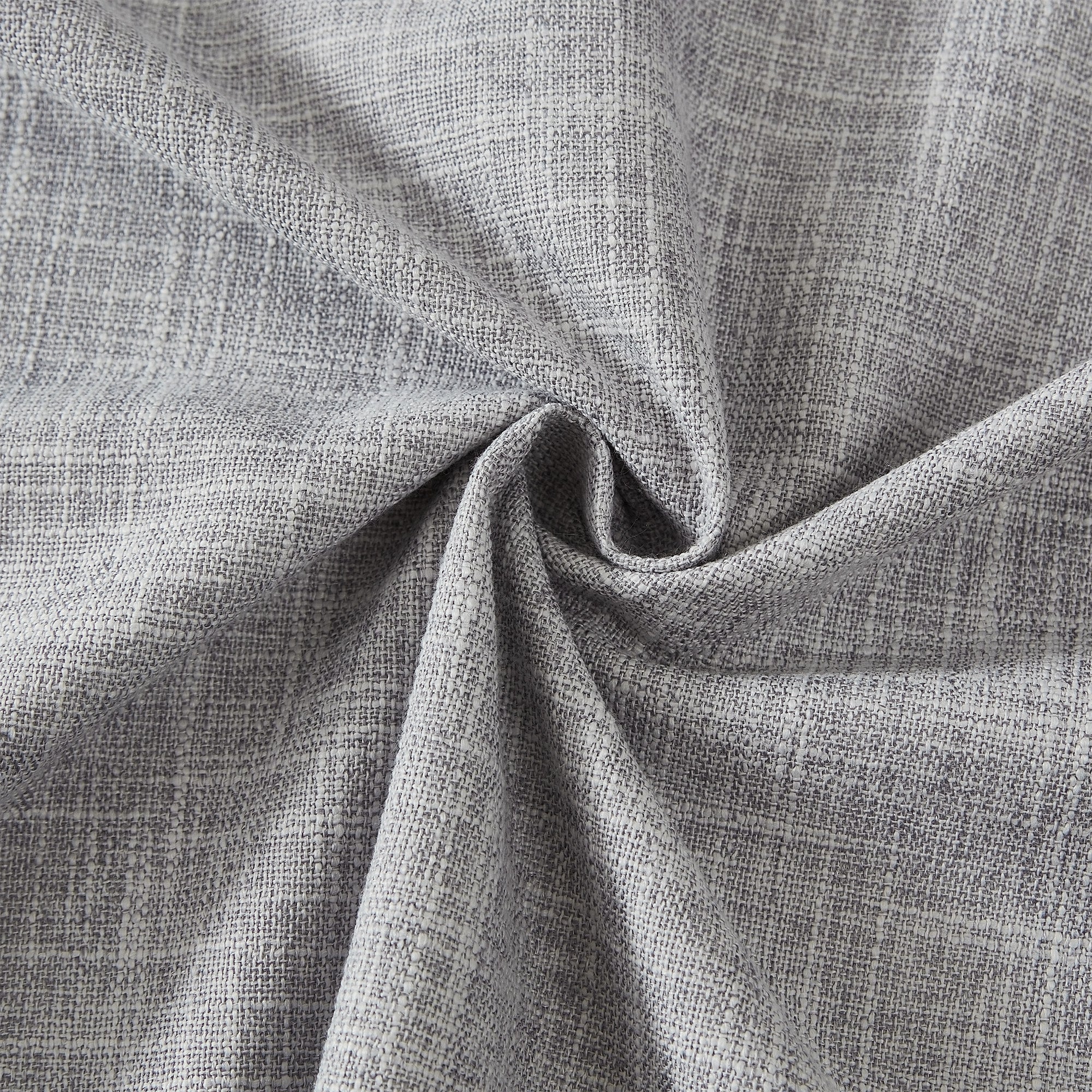 Zaab Silver Flynn Blockout Single Concealed Tab Curtain - Blackout Window Treatment for Bedroom & Living Room Privacy