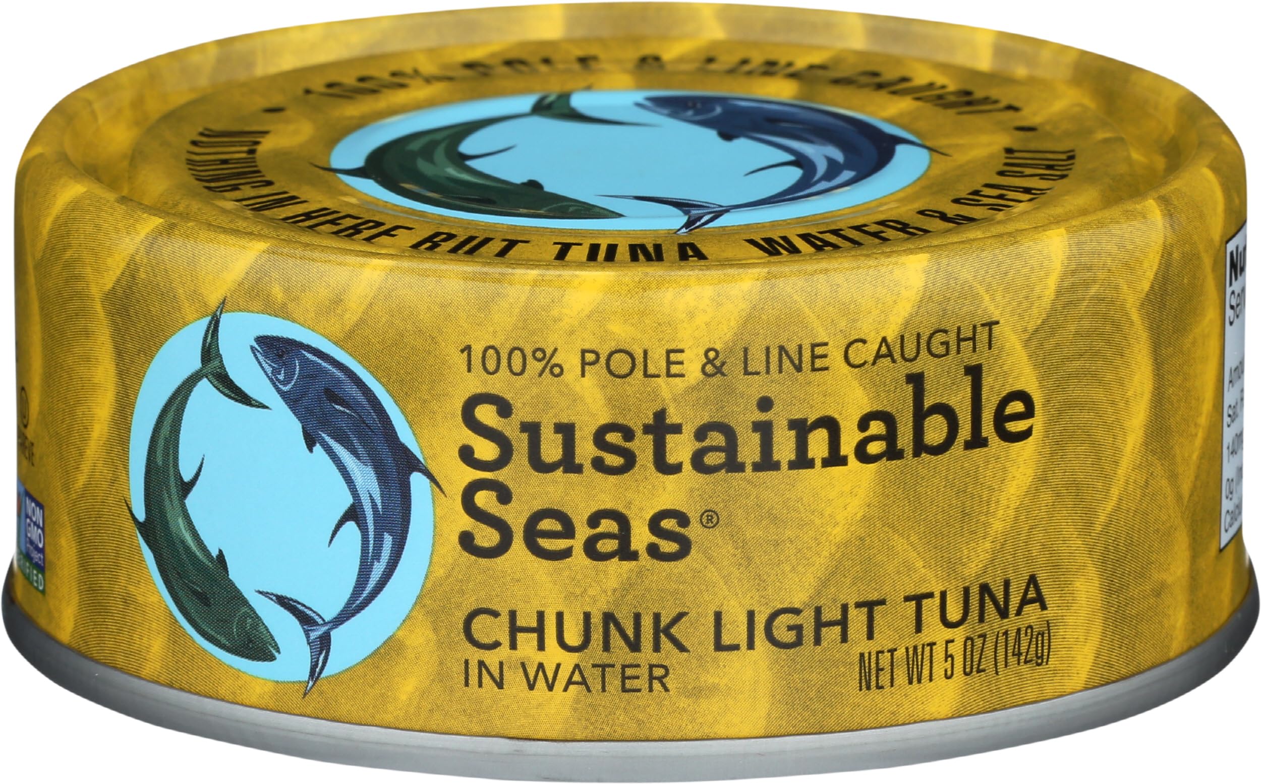SUSTAINABLE SEAS Chunk Light Tuna in Water - 5 Oz Can, Wild Caught, High Protein, Keto & Paleo Friendly - Perfect for Salads, Sandwiches, and Healthy Meal Prep
