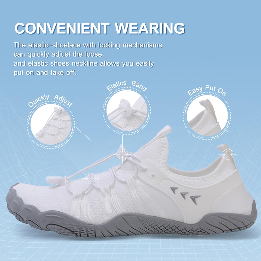 **Women's & Men's Quick-Dry Water Shoes – Barefoot Swim Shoes for Beach, Pool, Surf, Yoga & Water Parks | Slip-On Design for Comfort & Safety**    *(Use for swimming, kayaking, paddleboarding, snorkeling, and outdoor water activities)*
