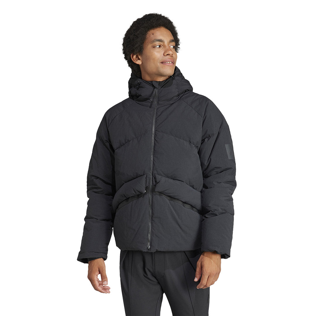 adidas Men's Big Baffle Jacket (IK3156) - Lightweight Puffer Coat for Winter, Running & Outdoor Activities