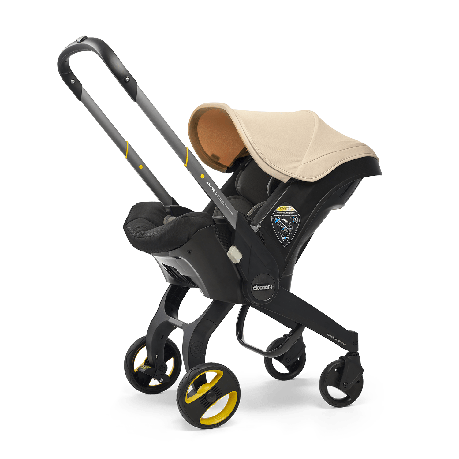 Doona+ Infant Car Seat and Stroller Combo - Convertible, Lightweight, and Travel-Friendly for Newborns to Toddlers - Perfect for Air Travel, Shopping, and Daily Outings
