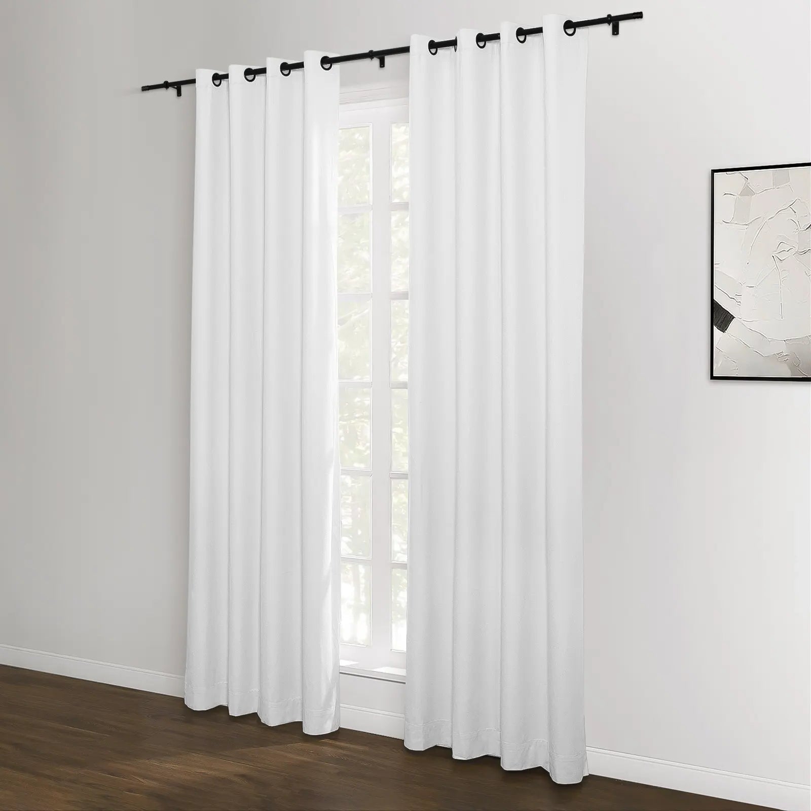 Lila 100% Blackout Curtains with Grommet Top - Light Blocking Window Drapes for Bedroom, Nursery & Home Theater