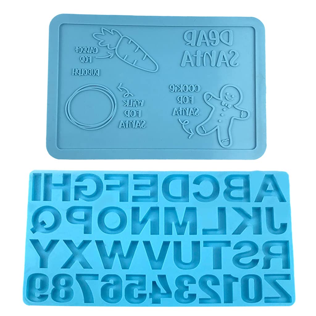 26Pcs Silicone Alphabet & Number Molds for DIY Crafts - Epoxy Resin Letter Tray Molds for Birthday Party, Wedding, Home Decor - Perfect for Cake Decorating, Soap Making, and Jewelry Making