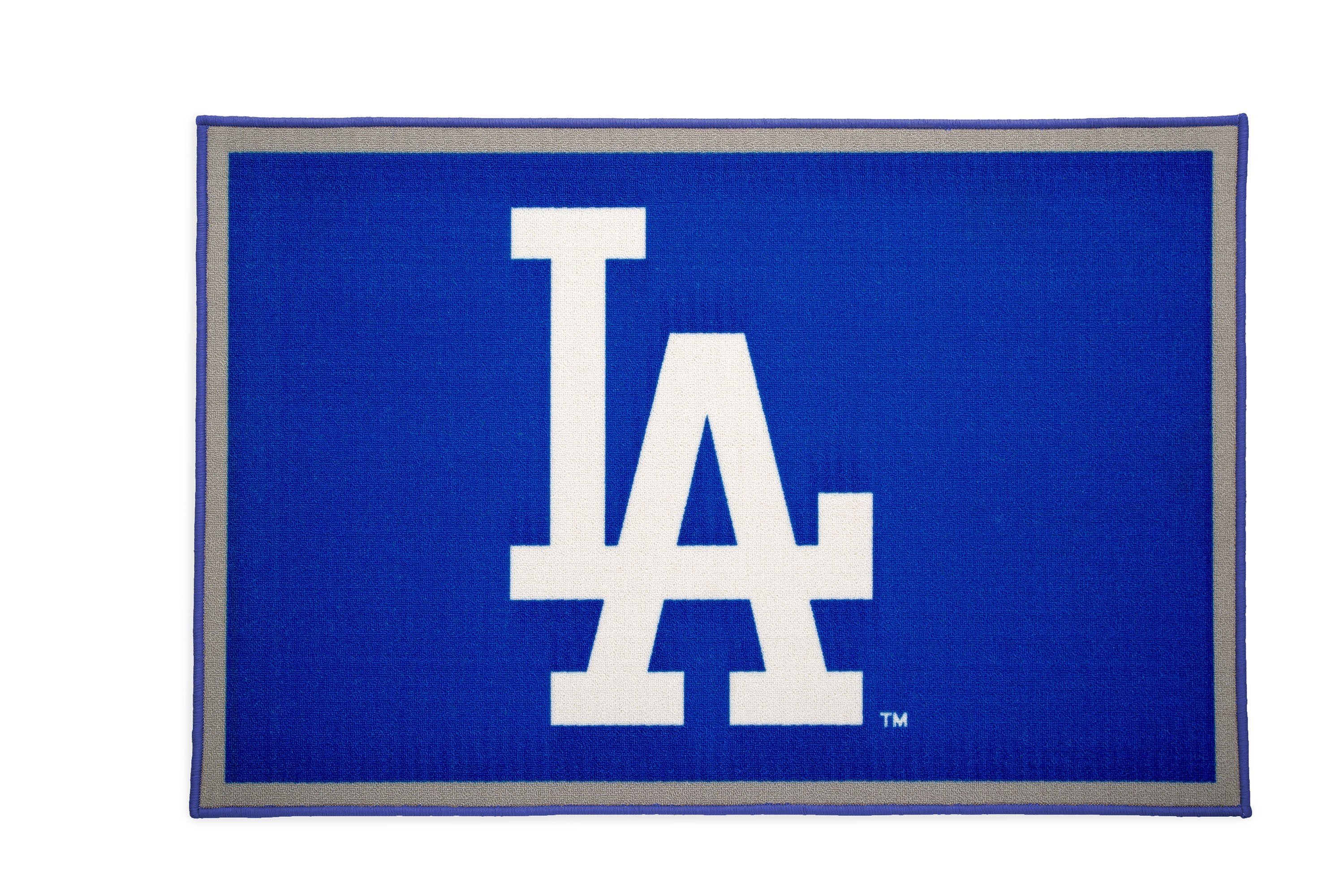 Los Angeles Dodgers Soft Non-Slip Area Rug 4' x 2'6 - Perfect for Living Room, Bedroom, or Game Room Decor - Officially Licensed MLB Team Rug