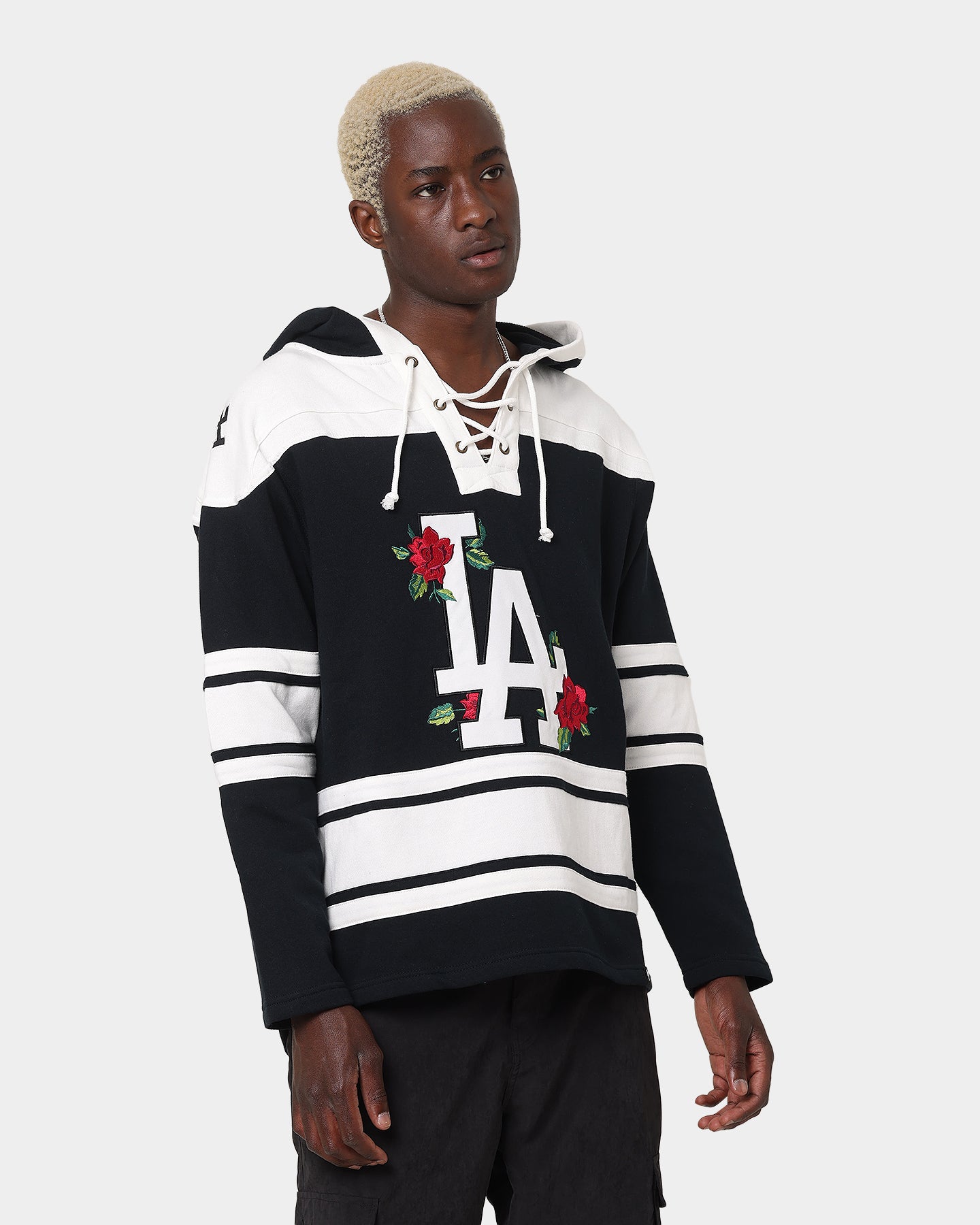 47 Brand Los Angeles Dodgers Superior Lacer Hoodie - Black MLB Baseball Fan Apparel for Men & Women - Perfect for Game Day, Casual Wear & Sports Outfits