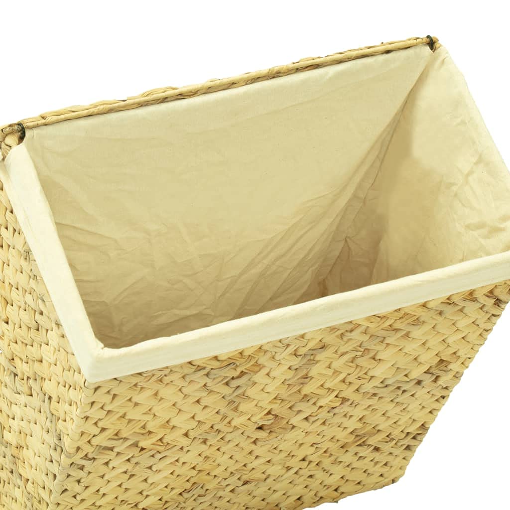 SKM 4-Piece Bathroom Set - Natural Water Hyacinth Storage Baskets for Towels, Toiletries & Organizing - Perfect for Bathroom, Spa, and Laundry Room Decor