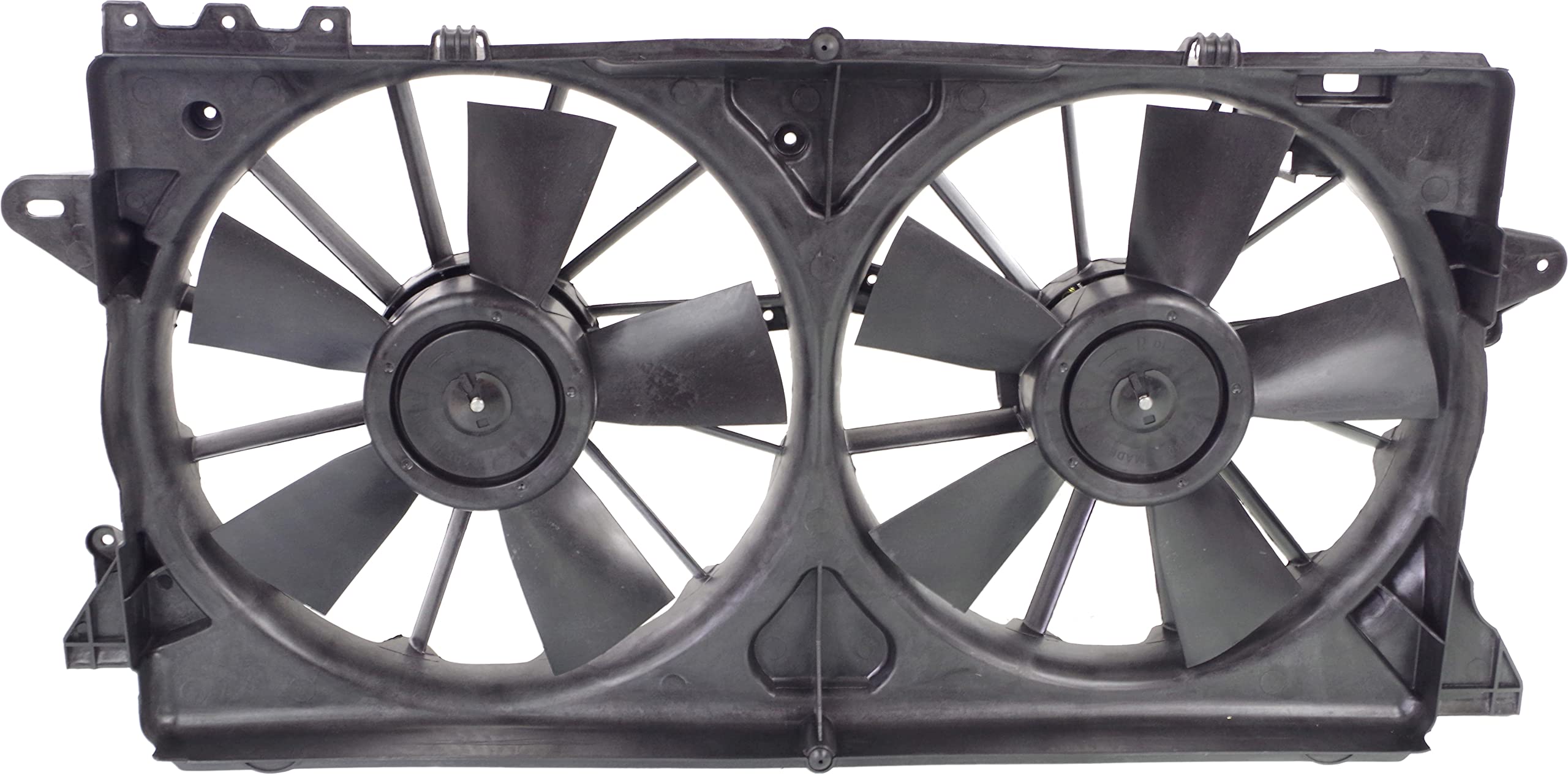 Go-Parts Radiator Fan Assembly Compatible with Ford F-150 2010-2014, Lincoln Navigator 2010-2017 & Ford Expedition 2010-2017 - Direct Replacement Cooling Fan for 2011-2016 Models - Perfect for Engine Overheating Prevention & Summer Driving