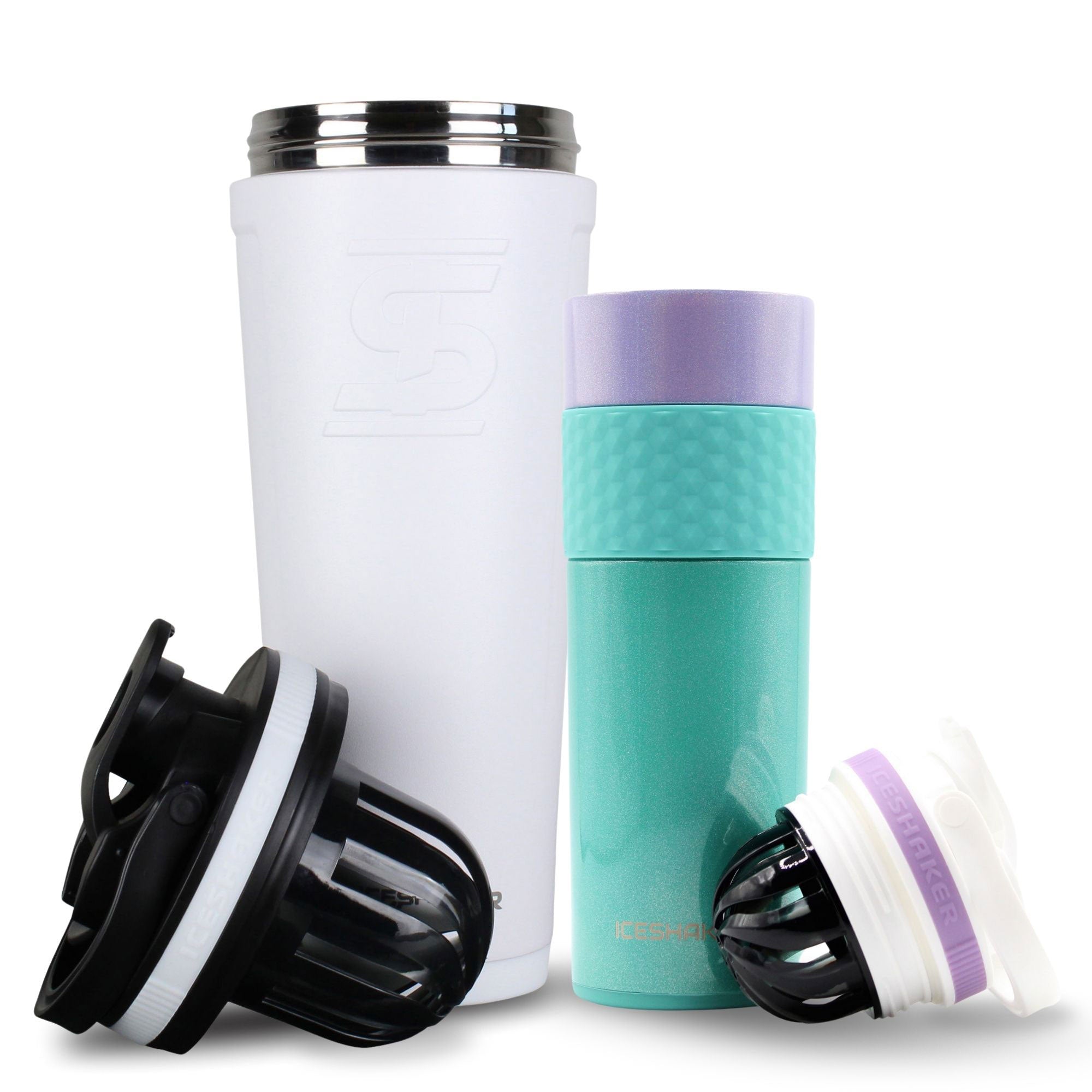 Premium His & Her Protein Shaker Bottle Set - 20oz Leak-Proof Mixing Cups for Gym, Workouts & Post-Training Recovery - BPA-Free Fitness Accessories for Couples