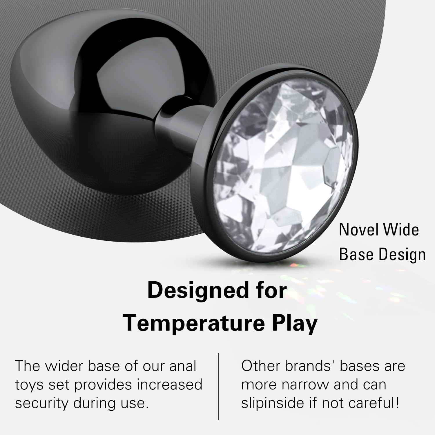 **4-Piece Beginner Anal Plug Set - Jeweled Butt Plugs for Anal Training & G-Spot Stimulation | Comfortable & Safe Sex Toys for Men, Women & Couples | Perfect for Solo Play, Couples Fun & BDSM Exploration**