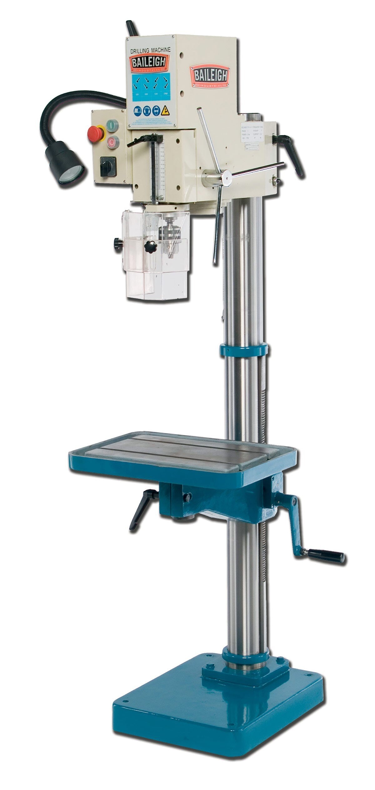 Baileigh Industrial BA9 1002827 Heavy Duty Gear Driven Drill Press DP 1000G - Perfect for Metalworking, Woodworking & DIY Projects