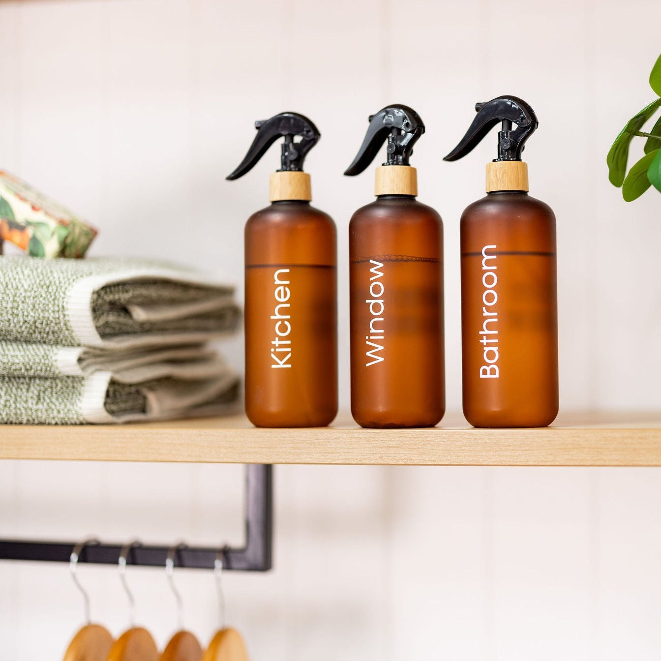 Premium 500ml Brown Frost Glass Bottle with Bamboo Spray - Perfect for Essential Oils, DIY Beauty Products & Home Fragrance Dispensing