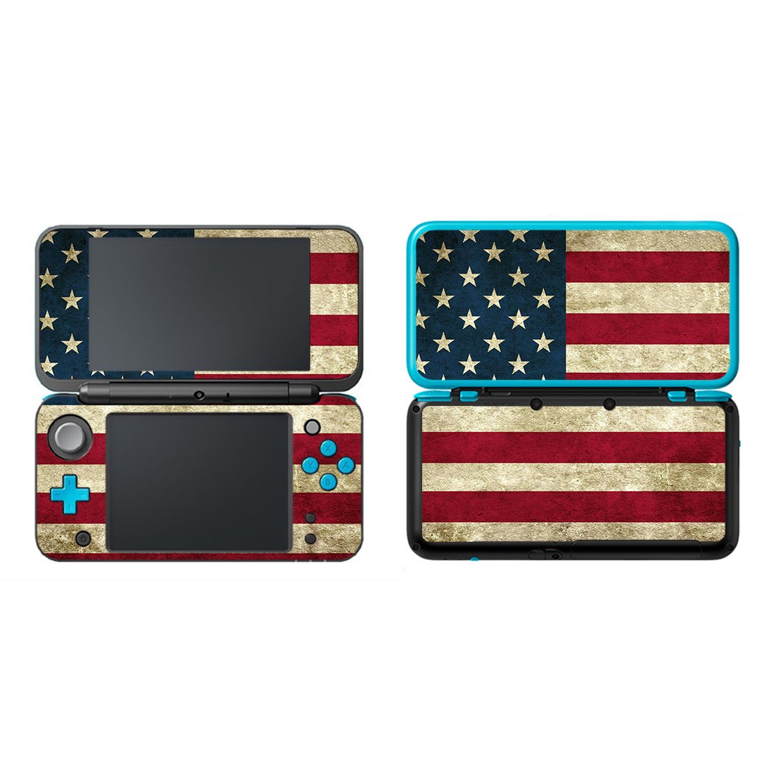 American Flag Vinyl Skin Sticker Cover for New Nintendo 2DS XL/LL - Protective Wrap with Scratch Resistance | Perfect for Gaming, Travel & Collectors