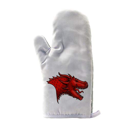 Dragon Head BBQ Oven Mitt - Heat Resistant Cooking Glove for Baking, Grilling & Kitchen Safety | Inspired by Game of Thrones (TV Show Parody) - Perfect for Game Nights, Medieval Parties & Fantasy Lovers