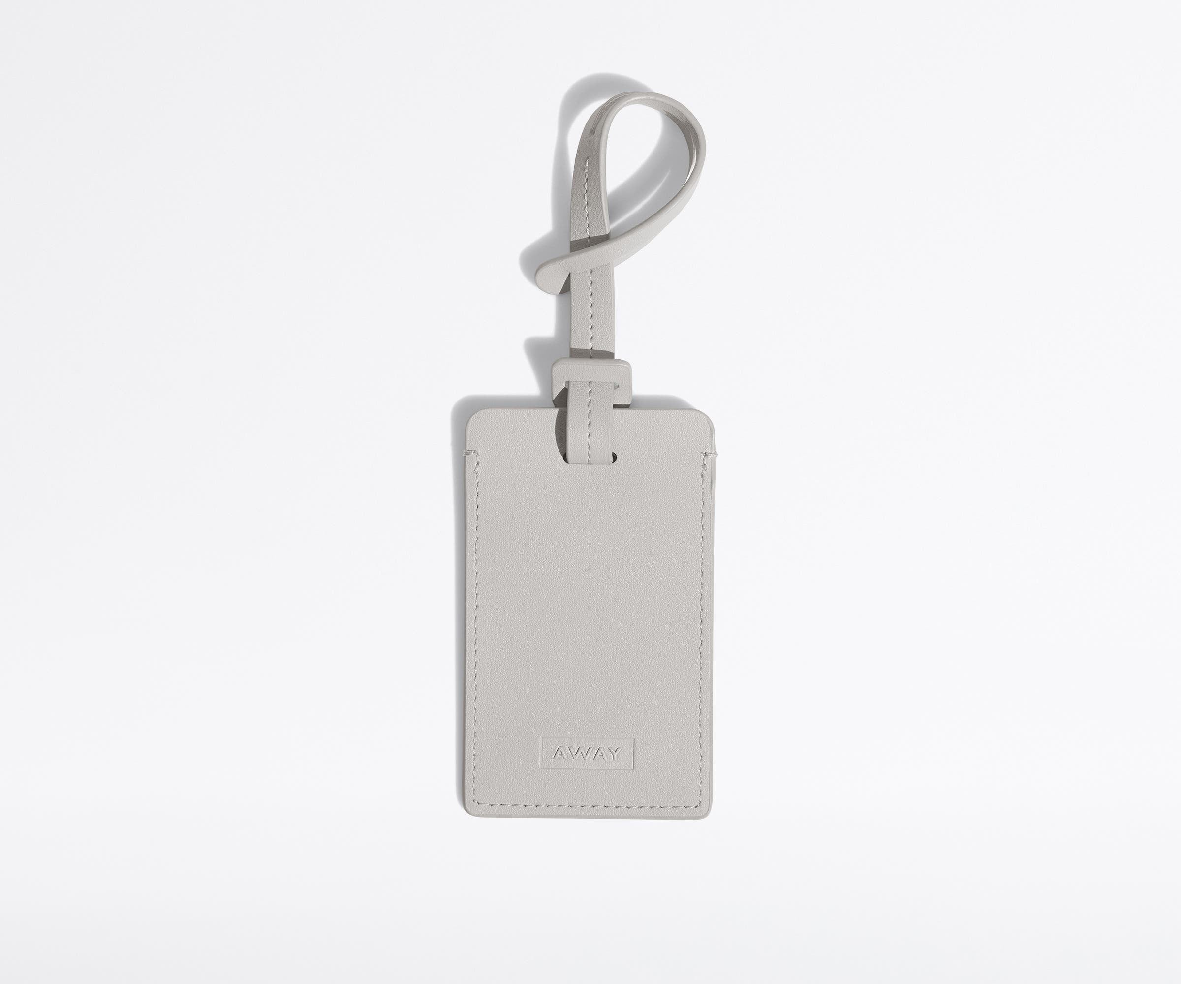 Durable Cloud Gray Luggage Tag - Personalized Travel ID Tag for Suitcases & Bags - Perfect for Airports, Business Trips & Vacations