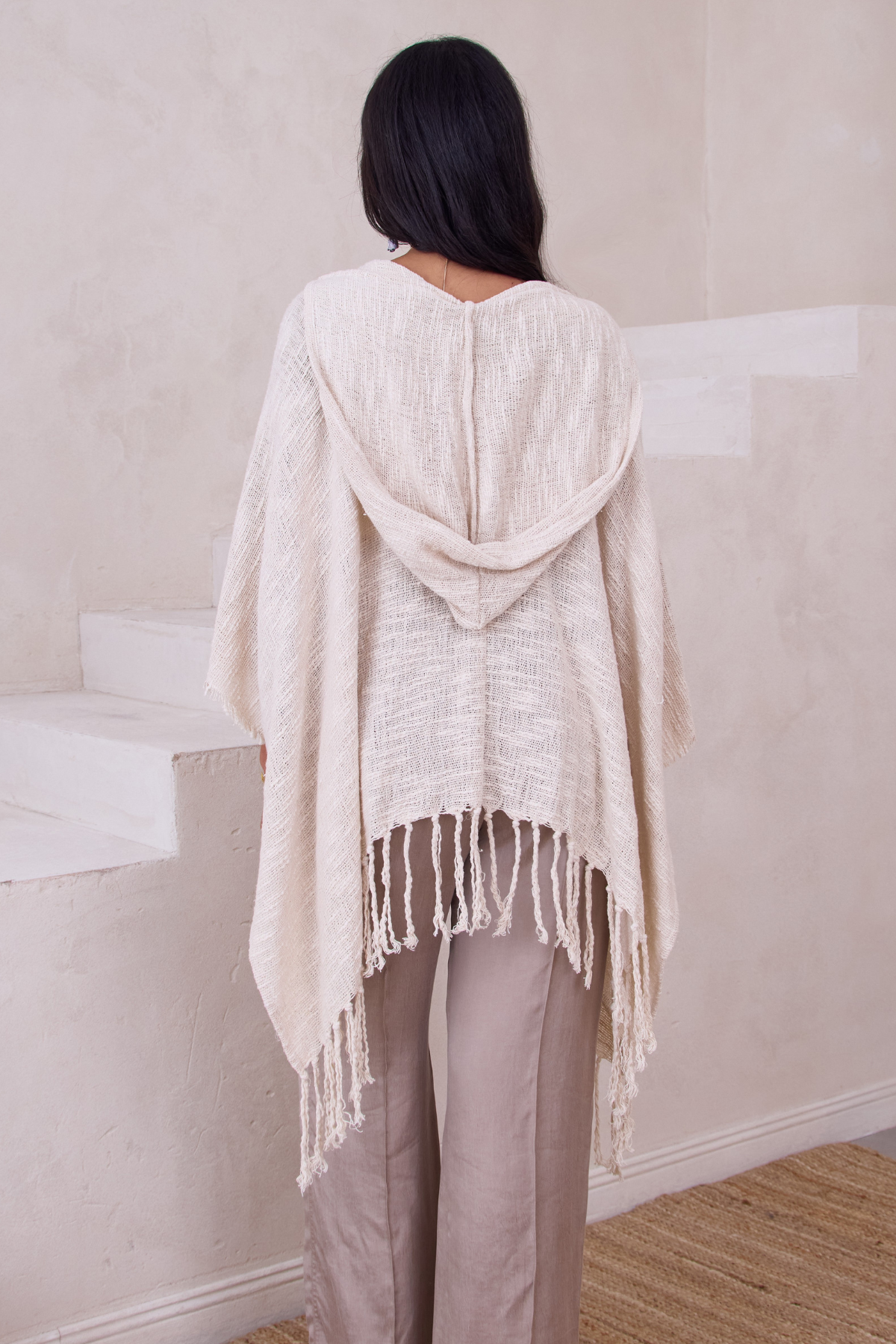 Lightweight Cotton Fringed Kimono Cover Up - Beachwear, Poolside, Summer Vacation & Boho Fashion Outfit